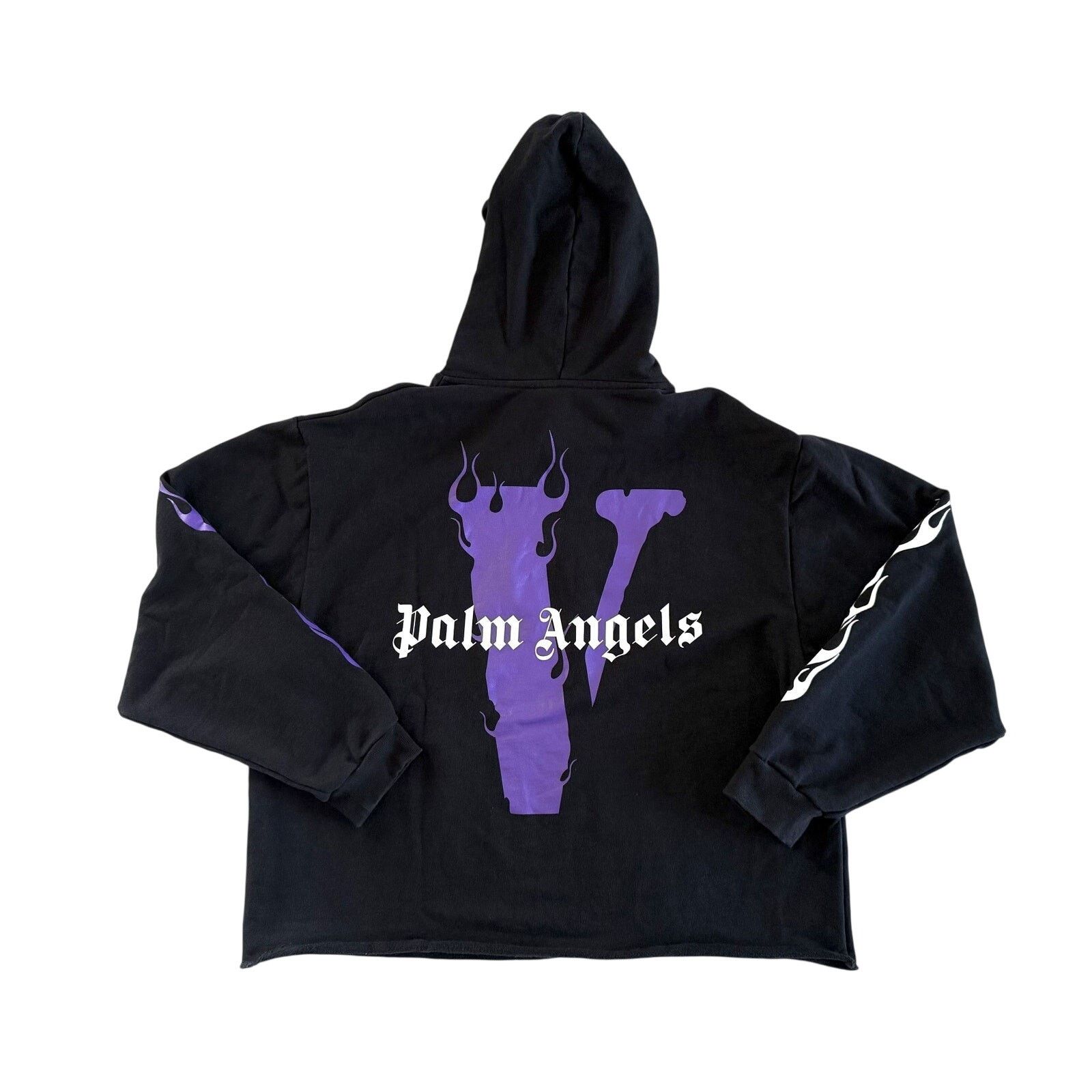 Vlone Vlone x Palm Angels Black Purple Hoodie Size US L / EU 52-54 / 3 - 1 Thumbnail