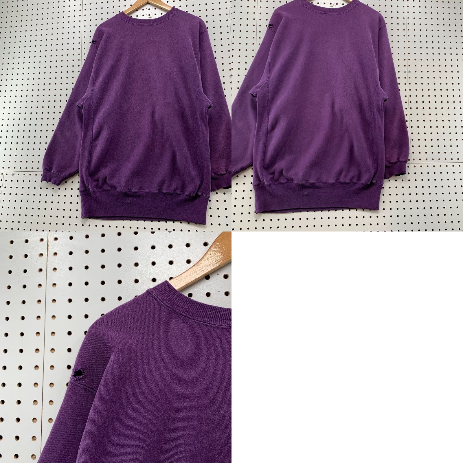 Champion VINTAGE 90s Luther College Sweatshirt Mens 2XL Purple Reverse Weave USA Size US XXL / EU 58 / 5 - 10 Thumbnail