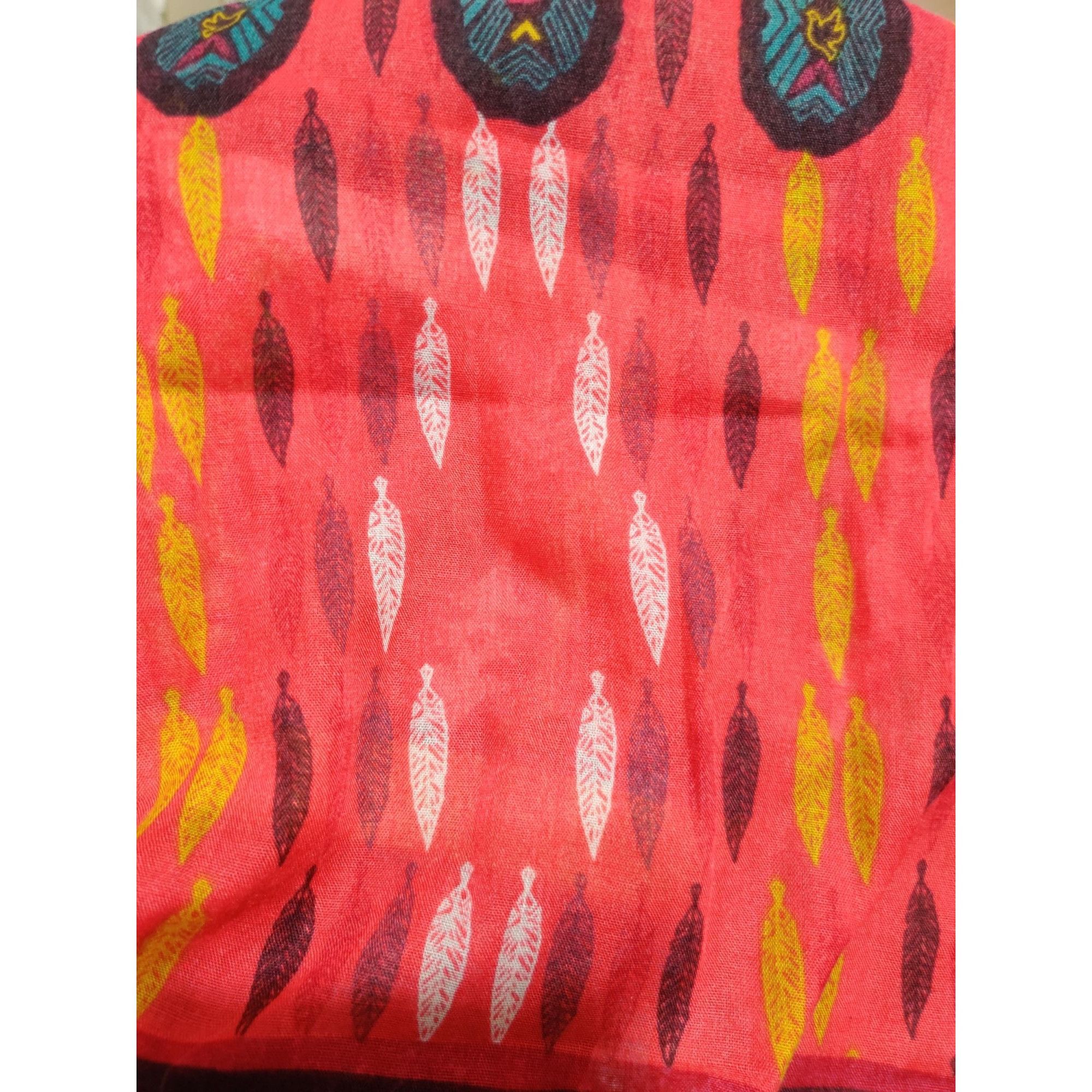 Ford Warriors in Pink x Ford Feather Scarf Multicolor Lightweight Size ONE SIZE - 7 Thumbnail