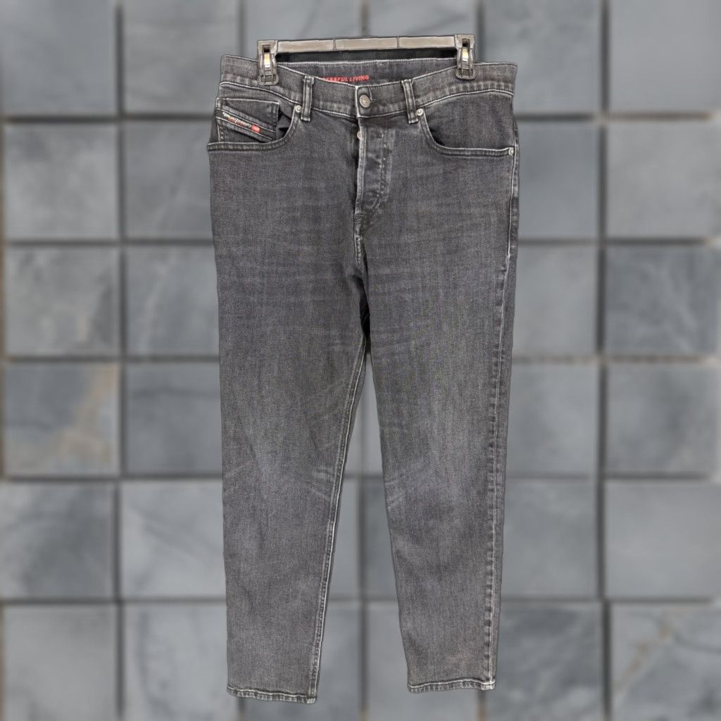 Diesel Diesel 2005 D-Fining Tapered Slim Gray Jeans Mens 31 09B83 Stretch Denim Size US 31 - 1 Thumbnail