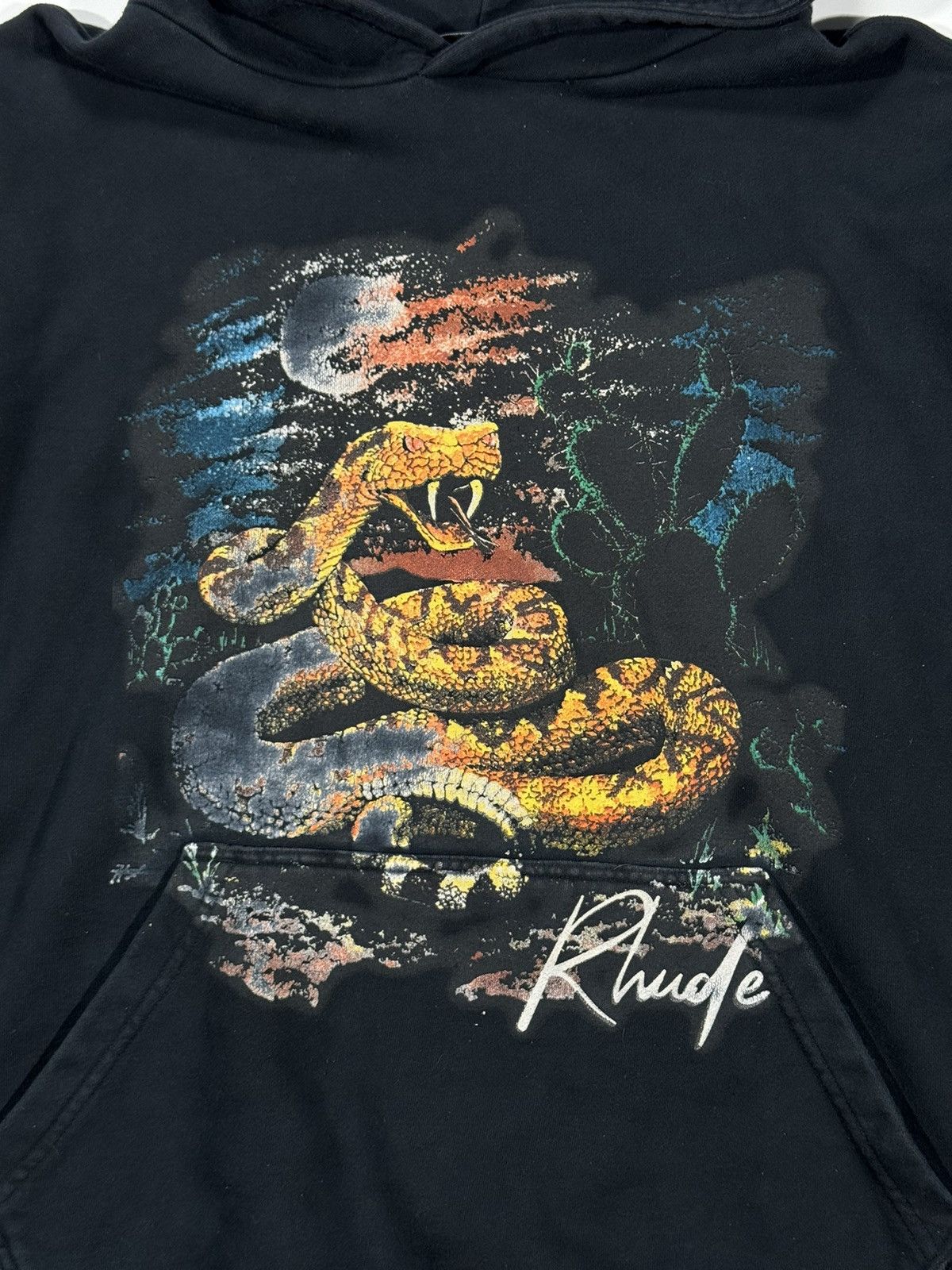 Rhude RHUDE Seven Snake Graphic Print Hoodie Sz XL Size US XL / EU 56 / 4 - 2 Thumbnail