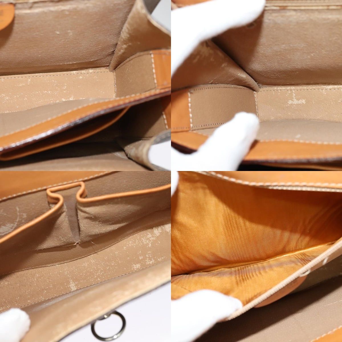 Celine CELINE Macadam Canvas Shoulder Bag Pvc Leather Brown Gold Size ONE SIZE - 12 Thumbnail