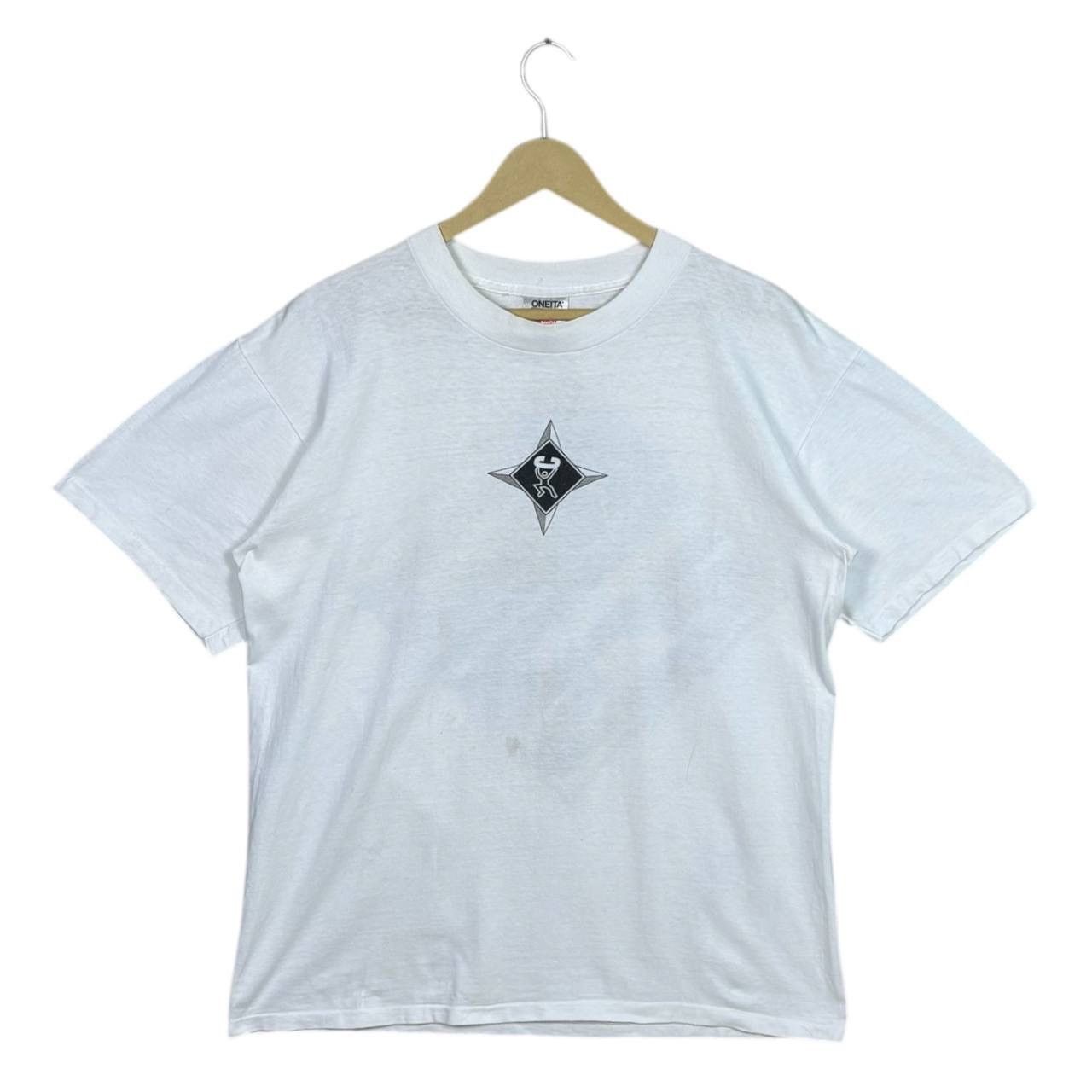 Vintage Vtg 90s Oneita “CLINT” Box Logo XL Single Stitch Streetwear Size US XL / EU 56 / 4 - 2 Thumbnail
