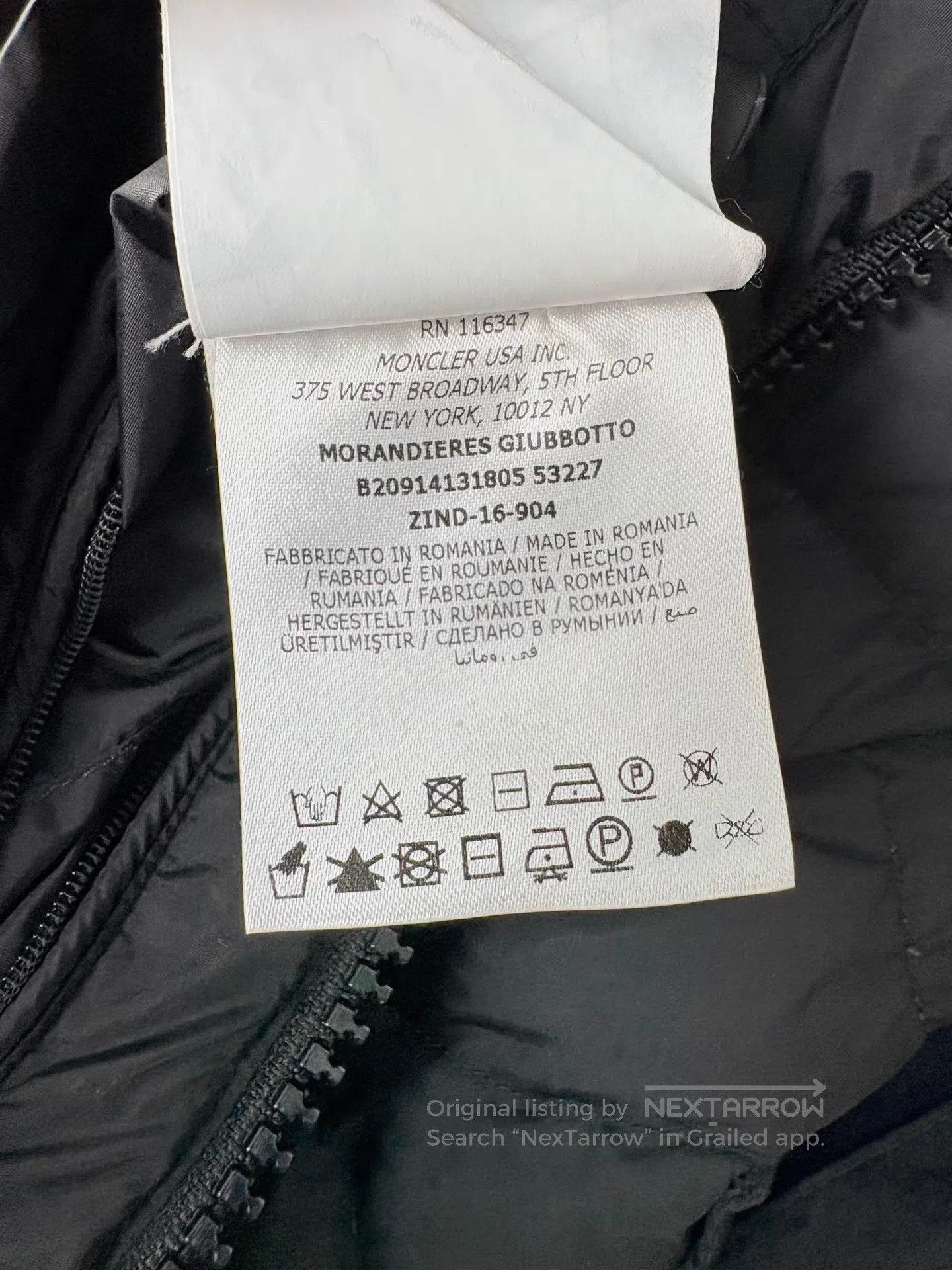 Moncler Black Quilted Puffer Jacket with Hood. Size US L / EU 52-54 / 3 - 6 Thumbnail