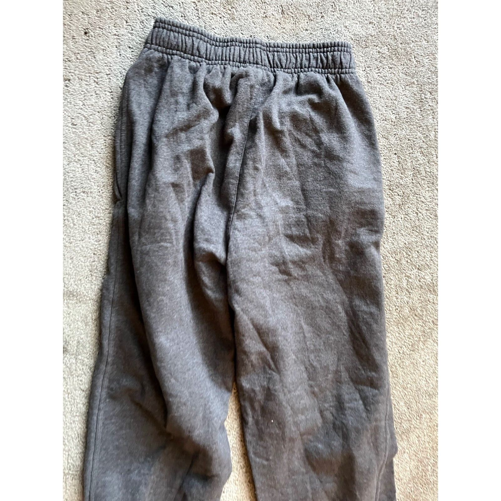 Champion Champion Sweatpants Men's Small Authentic Straight Pocket Logo Gray Cotton Soli Size US 29 - 3 Thumbnail