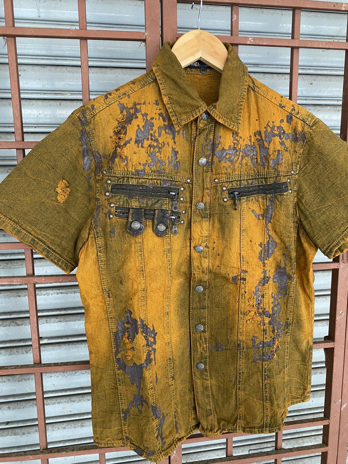 In The Attic Vintage In The Attic Punk Dye button shirt Size US L / EU 52-54 / 3 - 2 Thumbnail