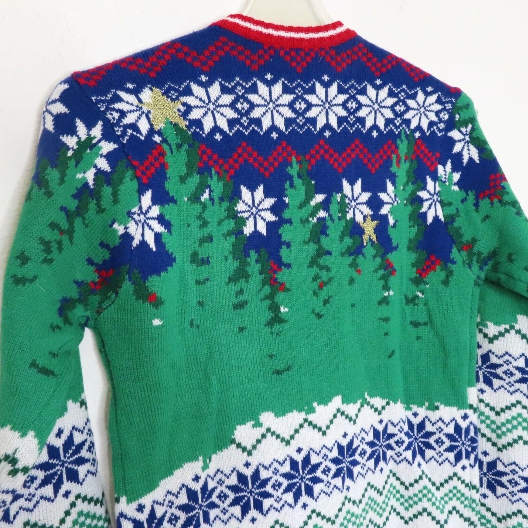 Vintage Mens Small Santa Claus Reindeer Christmas Knit Sweater Pullover Ugly Game Day Gift Boys Womens? Size US S / EU 44-46 / 1 - 5 Thumbnail
