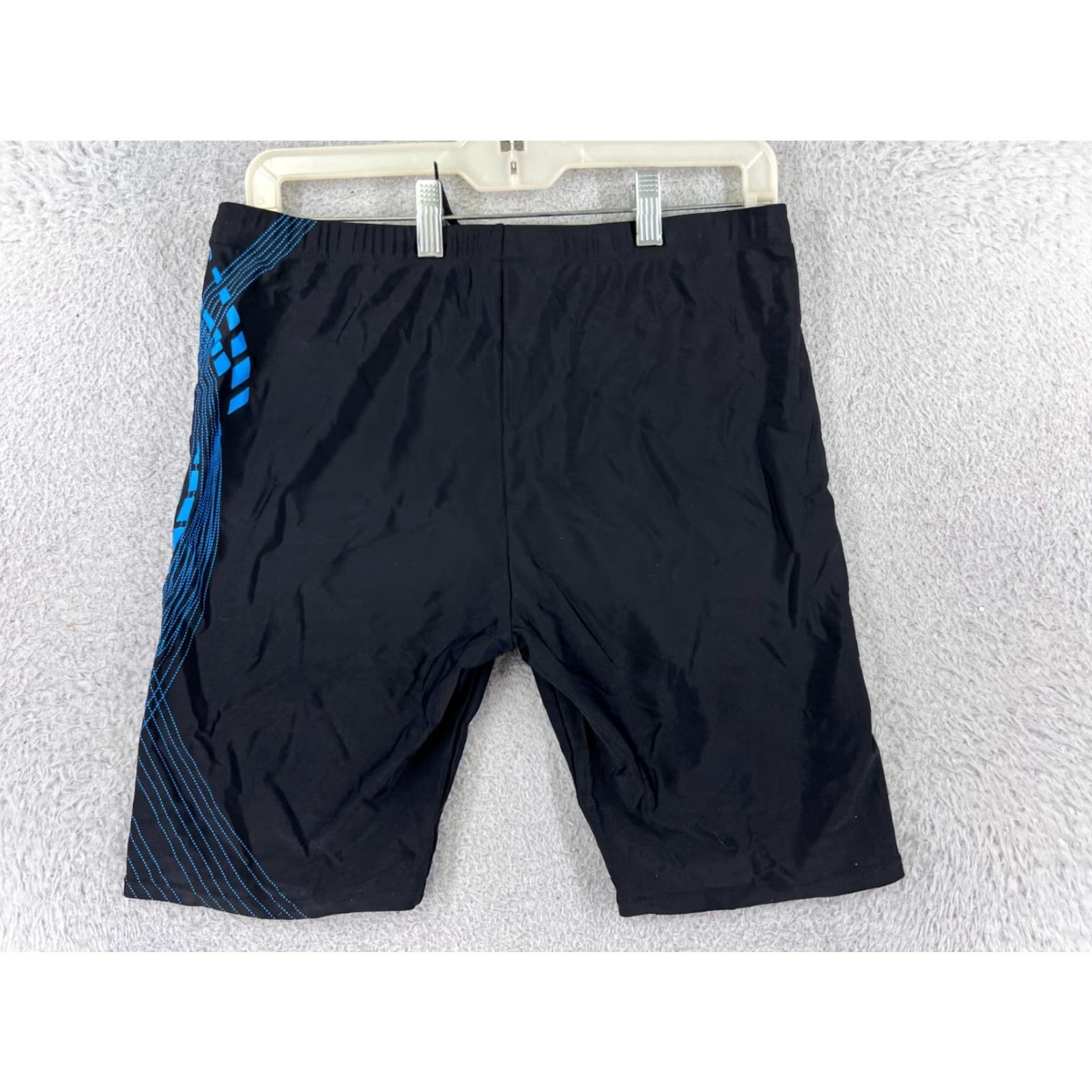 Vintage 361 Degree Shorts Bottom Men 2XL Black Blue Jammer Polyester Swim Bottom Sports Size US 39 - 2 Thumbnail