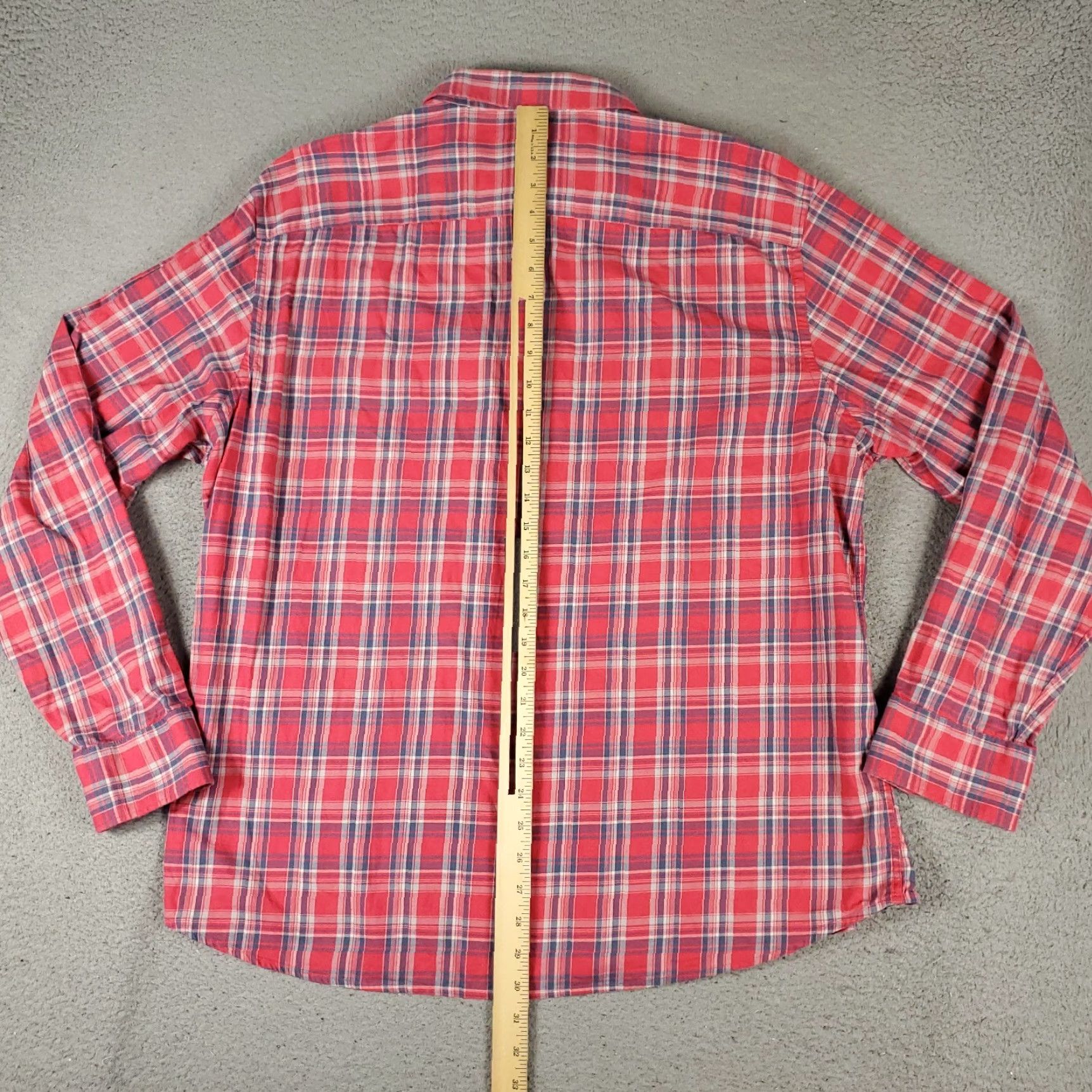 UNTUCKit UNTUCKit Mens Shirt 2XL Red Plaid Button-Up Long Sleeve Casual Shirt Size US XXL / EU 58 / 5 - 3 Thumbnail