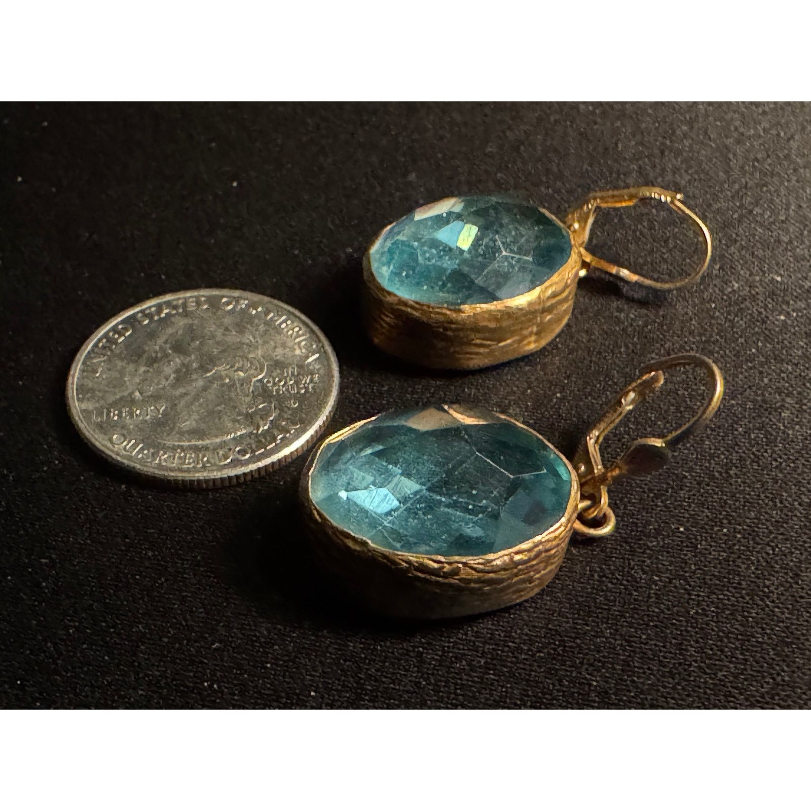 Other Vita New York 925 Sterling Vermeil Faceted Stone Earrings Size ONE SIZE - 4 Thumbnail