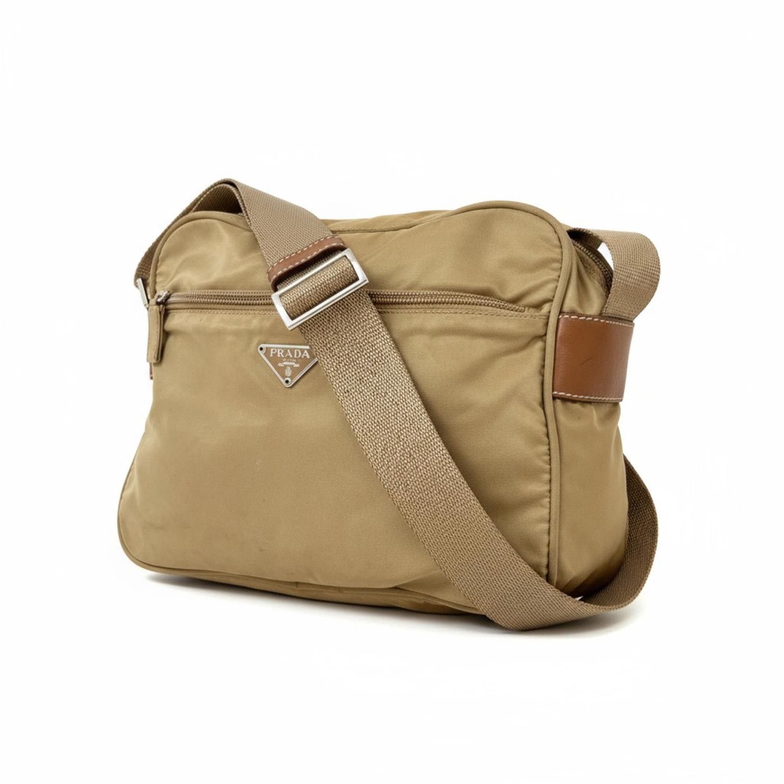 Prada Prada - Satchel Crossbody Beige Shoulder Bag Size ONE SIZE - 1 Thumbnail