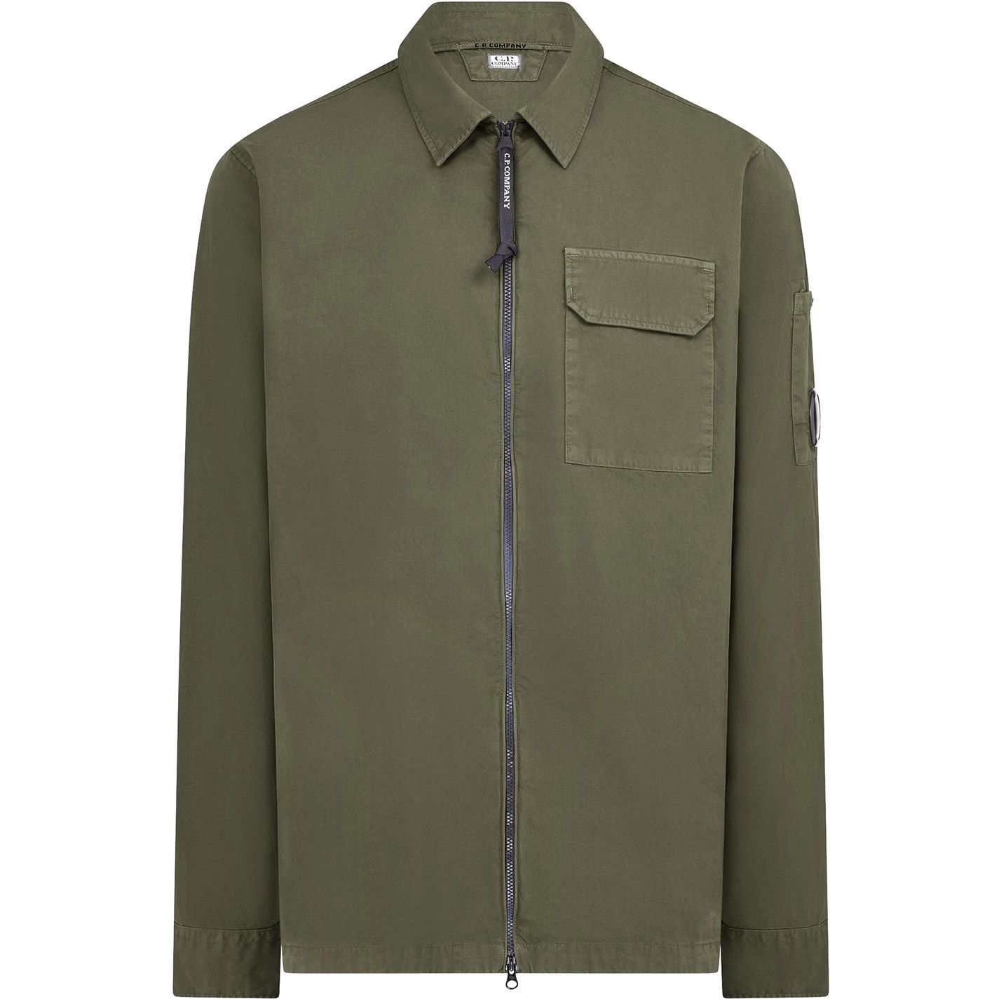 C.P. Company o1g2r1mq0426 Gabardine Lens Long Sleeve Overshirt in Green Size US XS / EU 42 / 0 - 1 Thumbnail