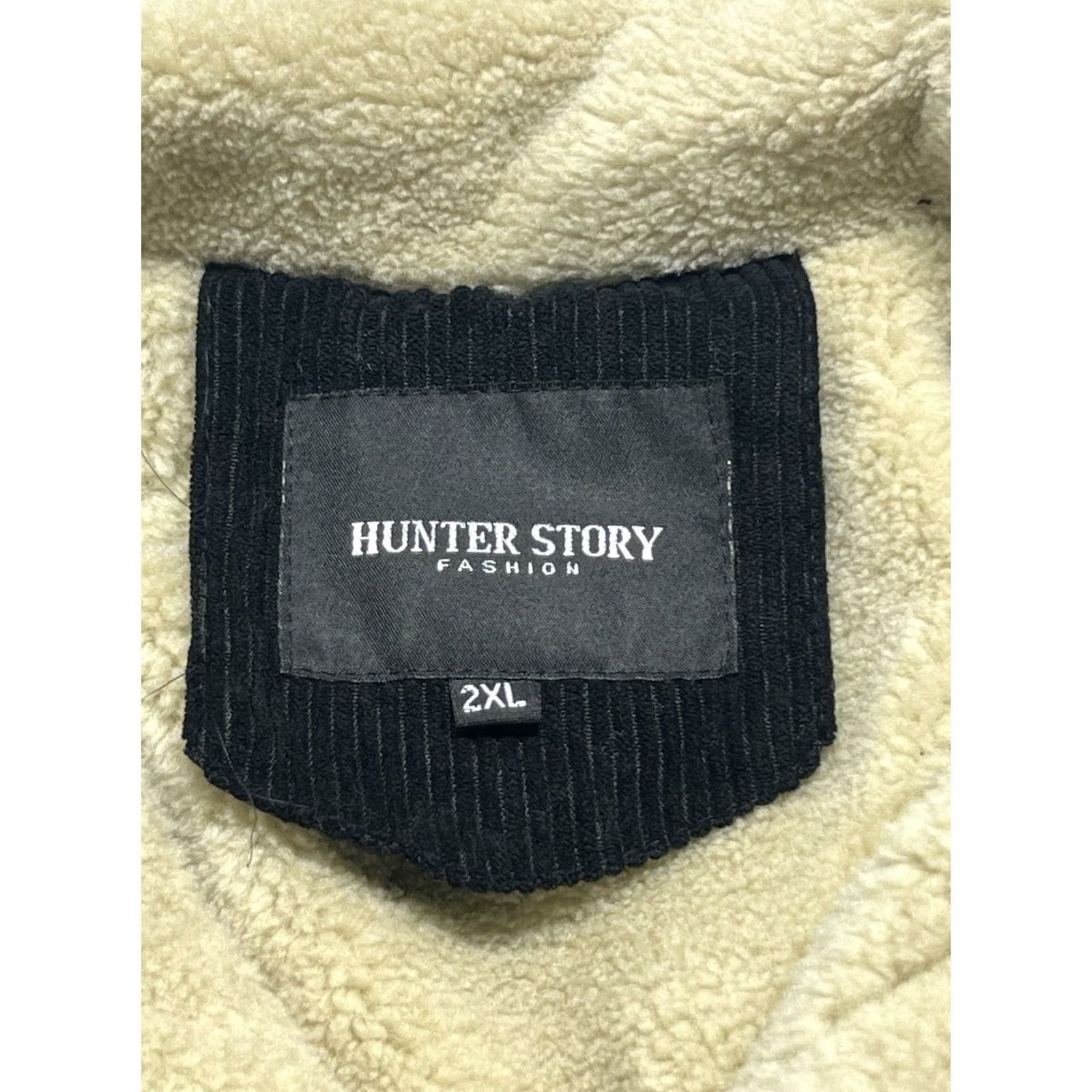 Hunter Hunter Story Sherpa Lined Corduroy Jacket Black Women 2XL Trucker Size XXL / US 16-18 / IT 52-54 - 7 Thumbnail