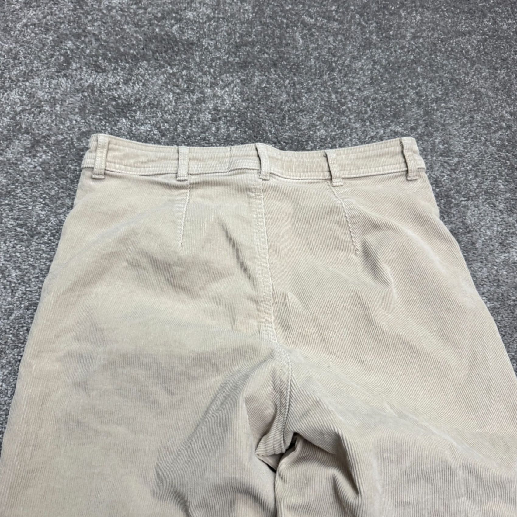 Everlane Everlane High Rise Wide Leg Corduroy Pants Womens 4 Beige Cotton Stretch Casual Chino Front Flat 28in Inseam Label: Everlane Mens? Size 27" / US 4 / IT 40 - 5 Thumbnail
