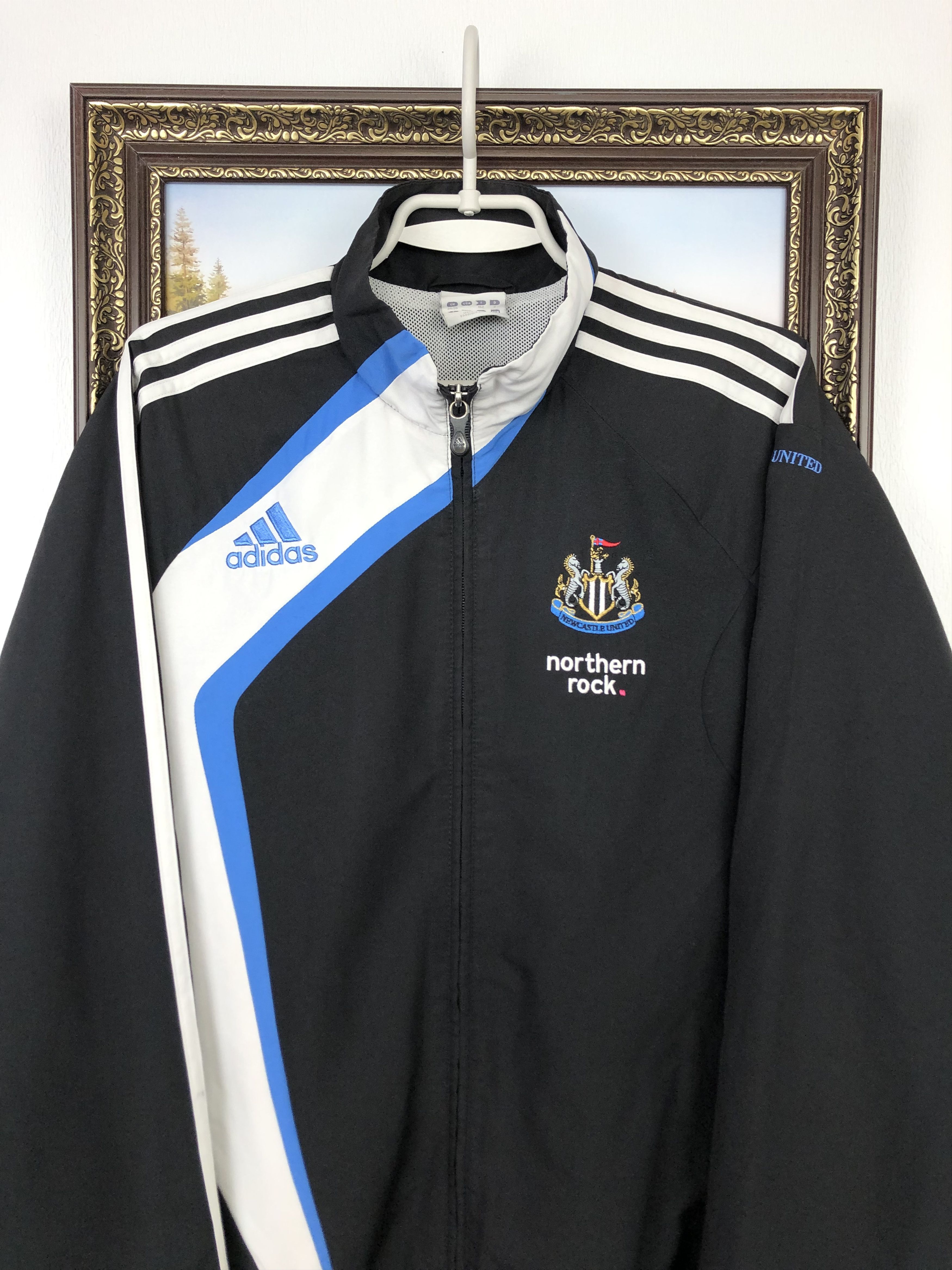 Adidas Vintage Adidas Newcastle United Football Jacket Soccer Size US S / EU 44-46 / 1 - 2 Thumbnail
