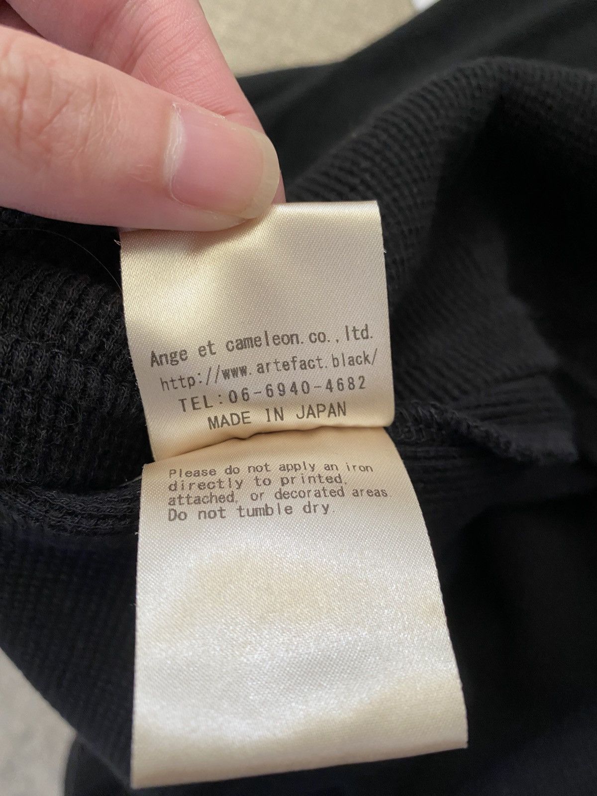 A.F Artefact Black Waffle Knit Thermal Size US L / EU 52-54 / 3 - 6 Thumbnail