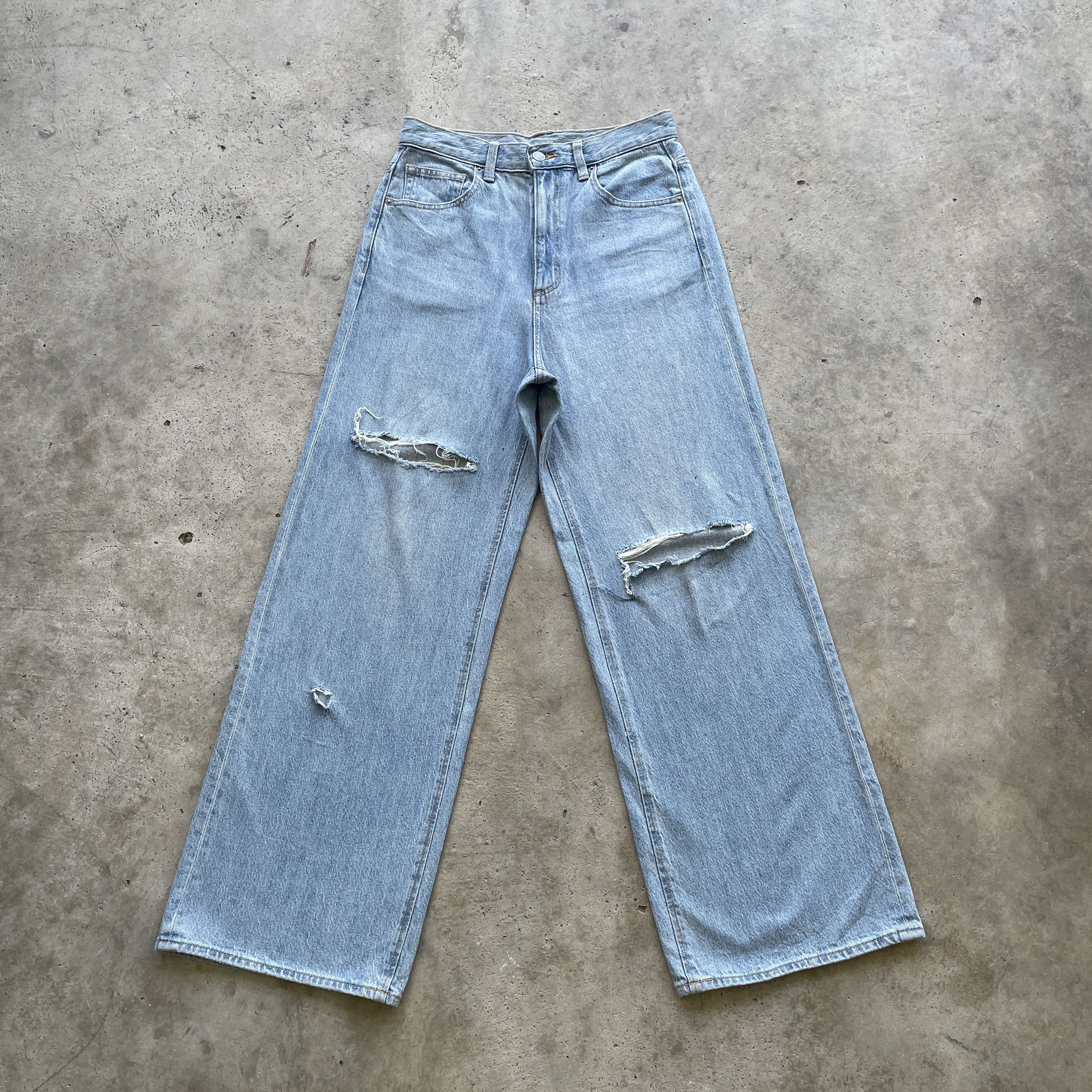 Japanese Brand VINTAGE JAPANESE JEANS FADED DISTRESSED FLARE DENIM PANTS Size US 28 / EU 44 - 2 Thumbnail