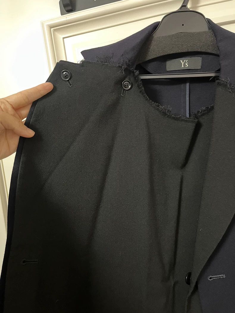 Other Y's size 1 Blue suit with detachable placket blazer Size 36R - 5 Thumbnail