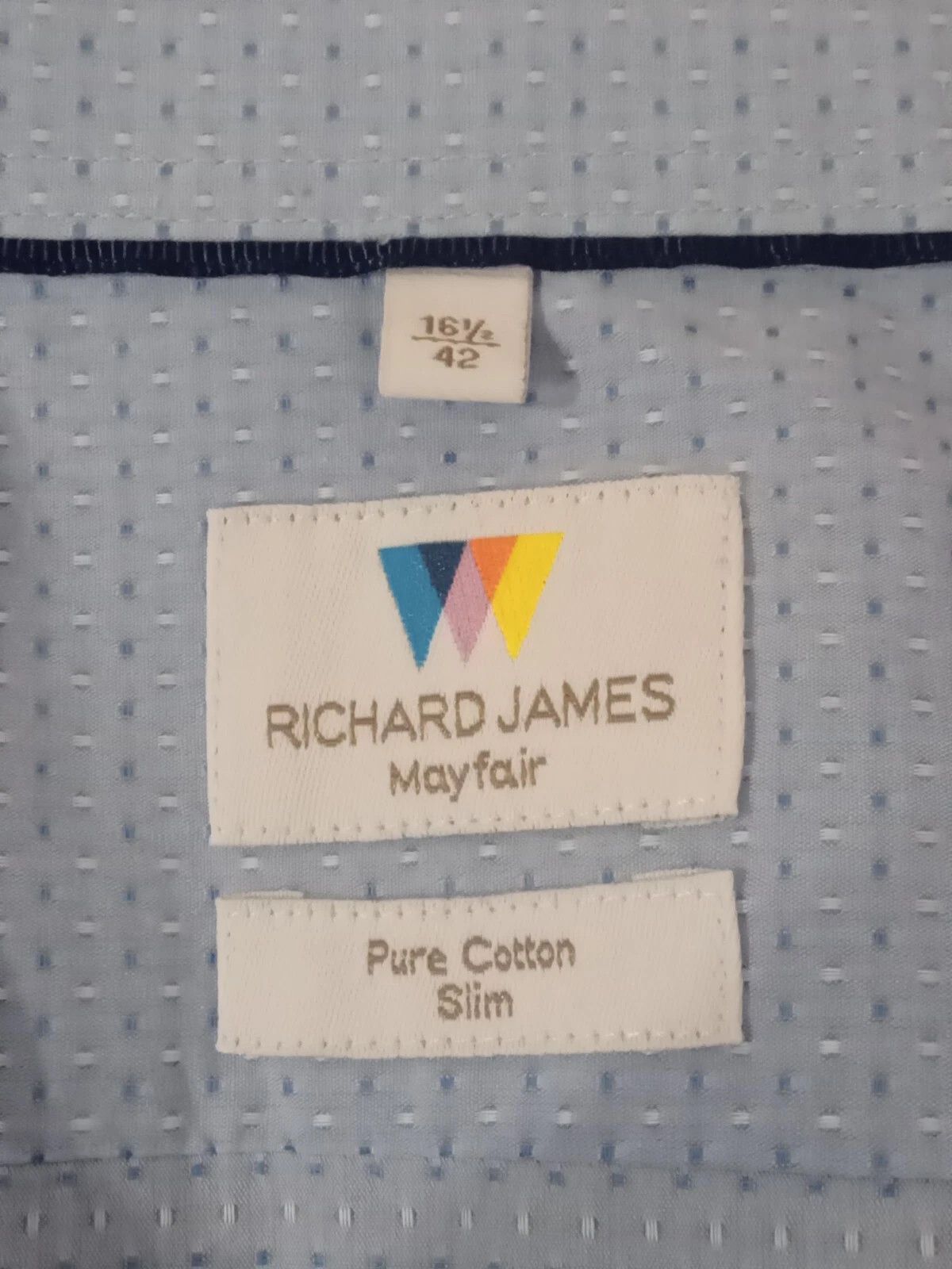 Richard James Richard James Mayfair Light Blue French Cuff Cotton Shirt L Size US L / EU 52-54 / 3 - 4 Thumbnail