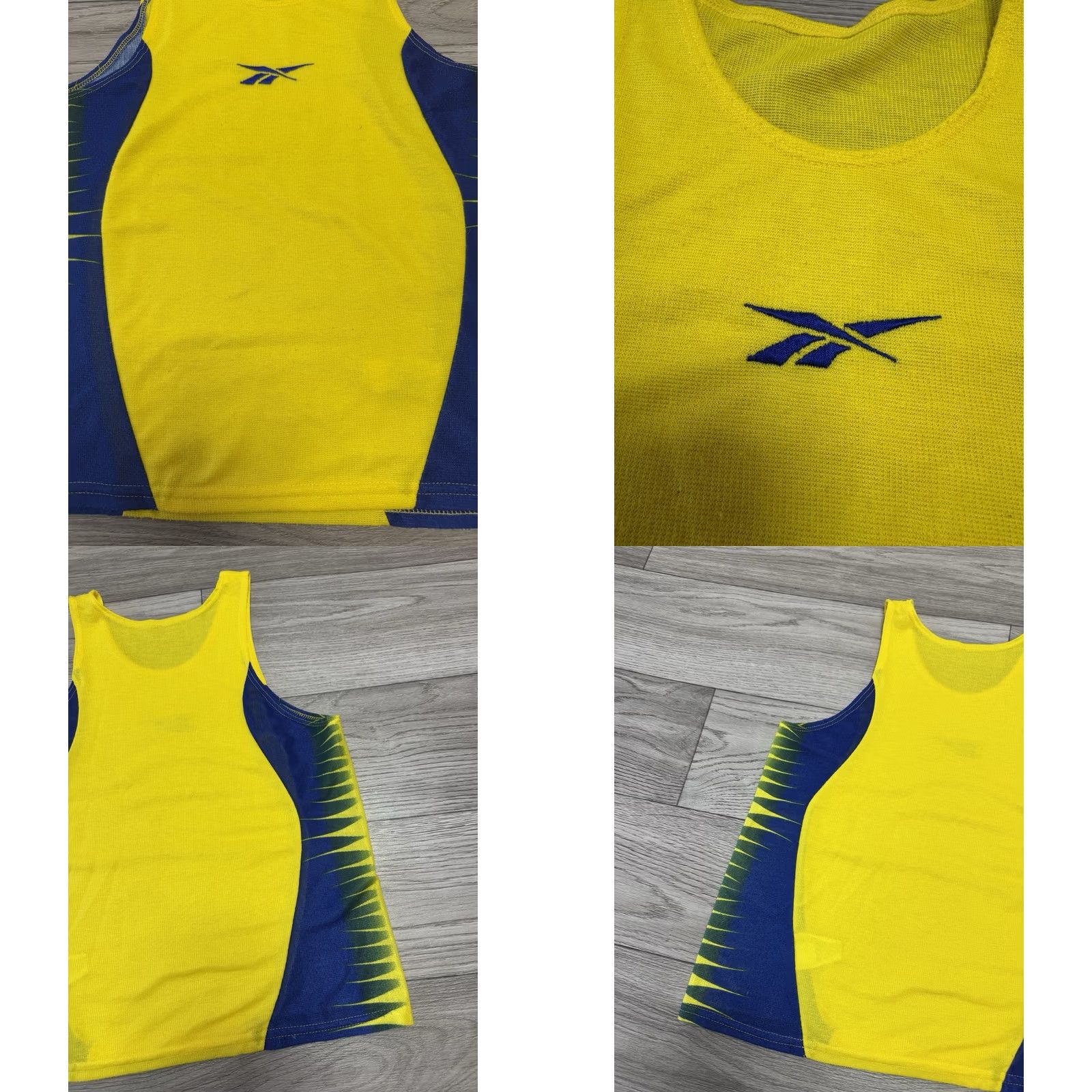 Reebok VINTAGE Reebok Tank Unisex Adults Running Jersey 80s M Yellow Size US M / EU 48-50 / 2 - 8 Thumbnail