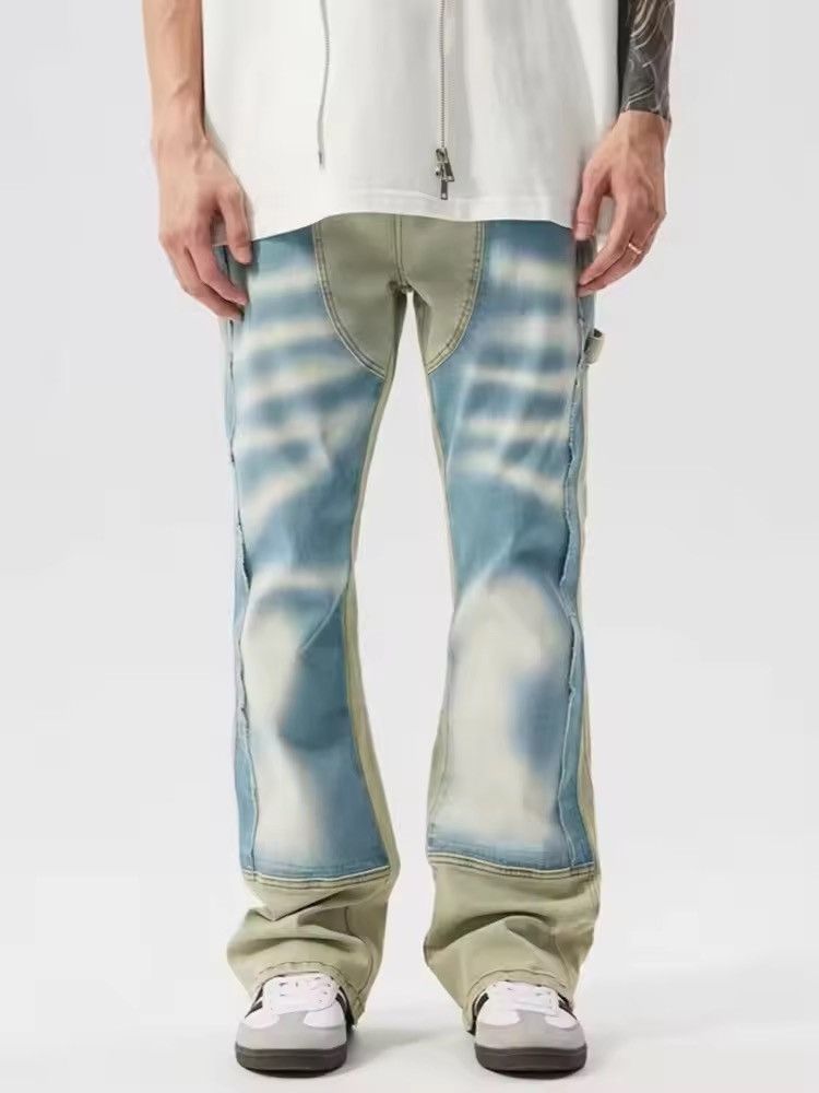 Jean TIE Dye Distressed Denim Pant Size US 31 - 1 Thumbnail