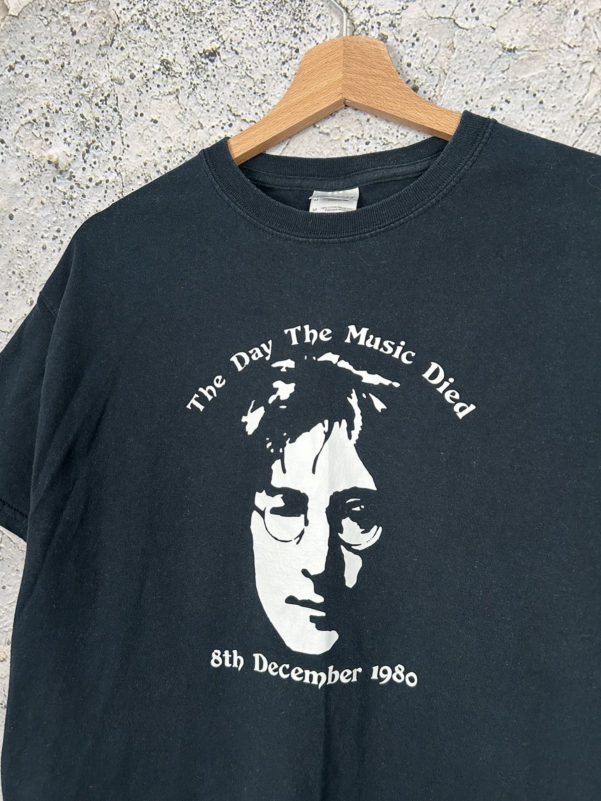Band Tees Vintage John Lennon Tee The Day The Music Died Size US M / EU 48-50 / 2 - 3 Thumbnail