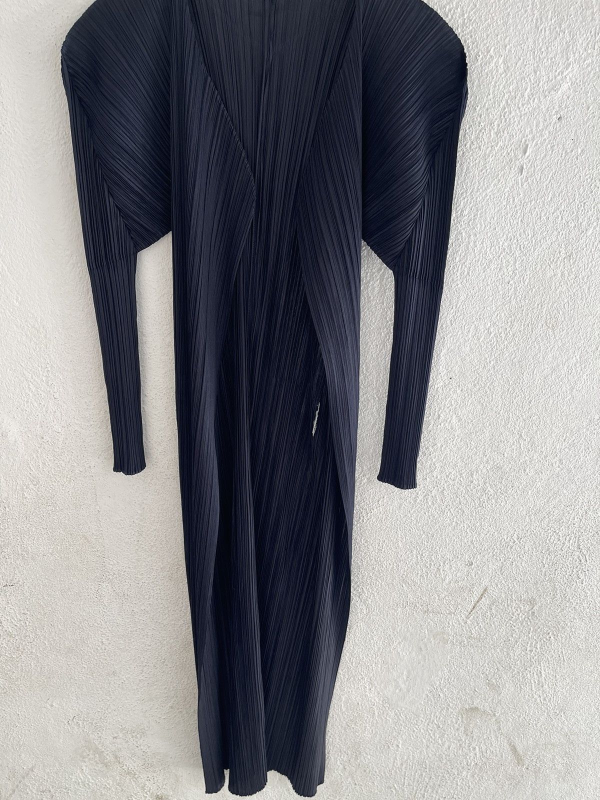 Issey Miyake × Pleats Please Issey Miyake Issey Miyake Pleats Please Cardigan Navy 2 Pockets Size ONE SIZE - 3 Thumbnail