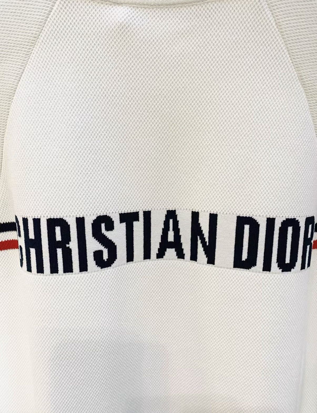 Dior Dior F40 Tennis Collection White Zip-Up Knit Cardigan J33 Size S / US 4 / IT 40 - 5 Thumbnail