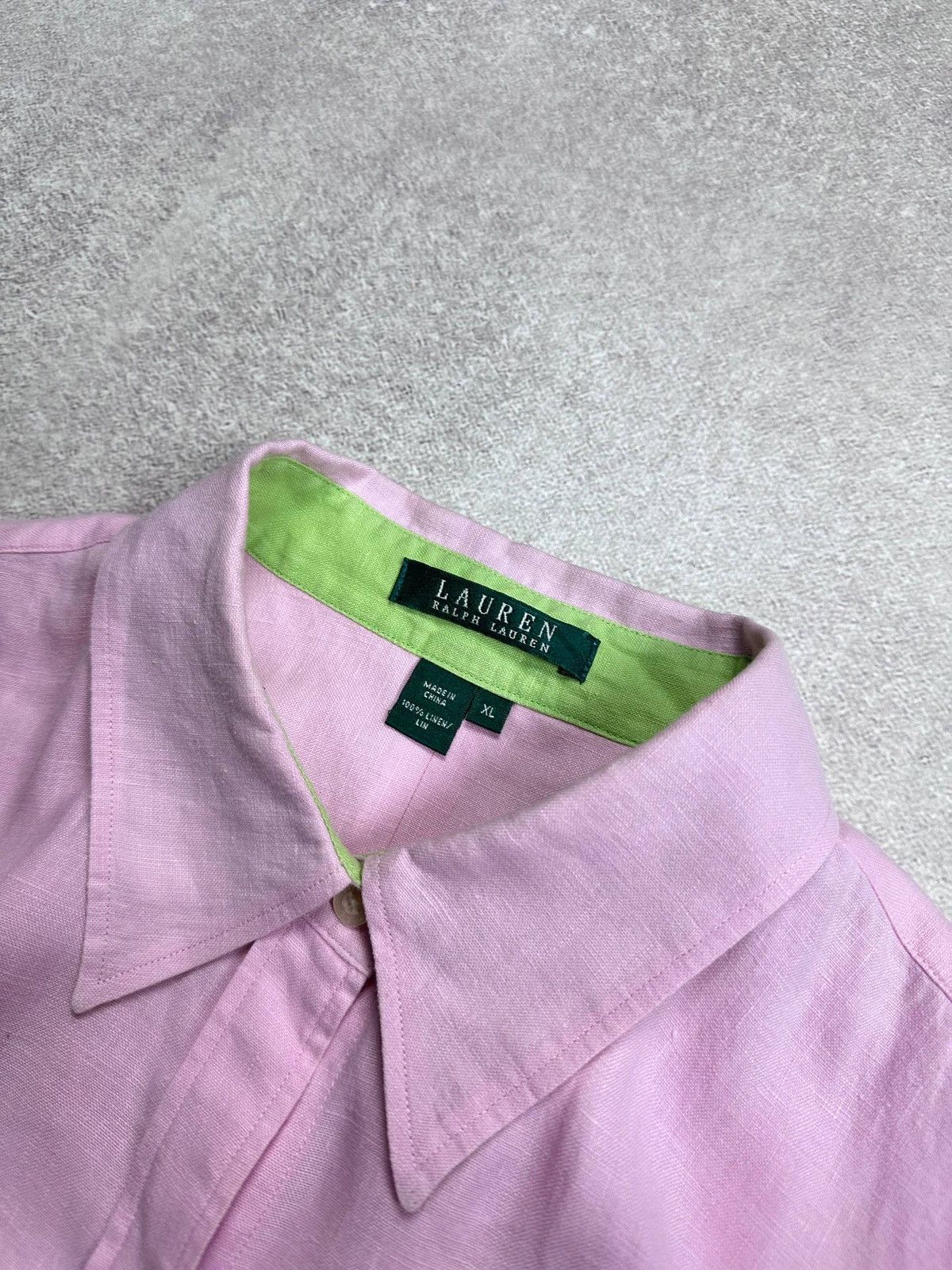 Polo Ralph Lauren Vintage 90s Polo Ralph Lauren Linen Shirt XL Size US XL / EU 56 / 4 - 3 Thumbnail