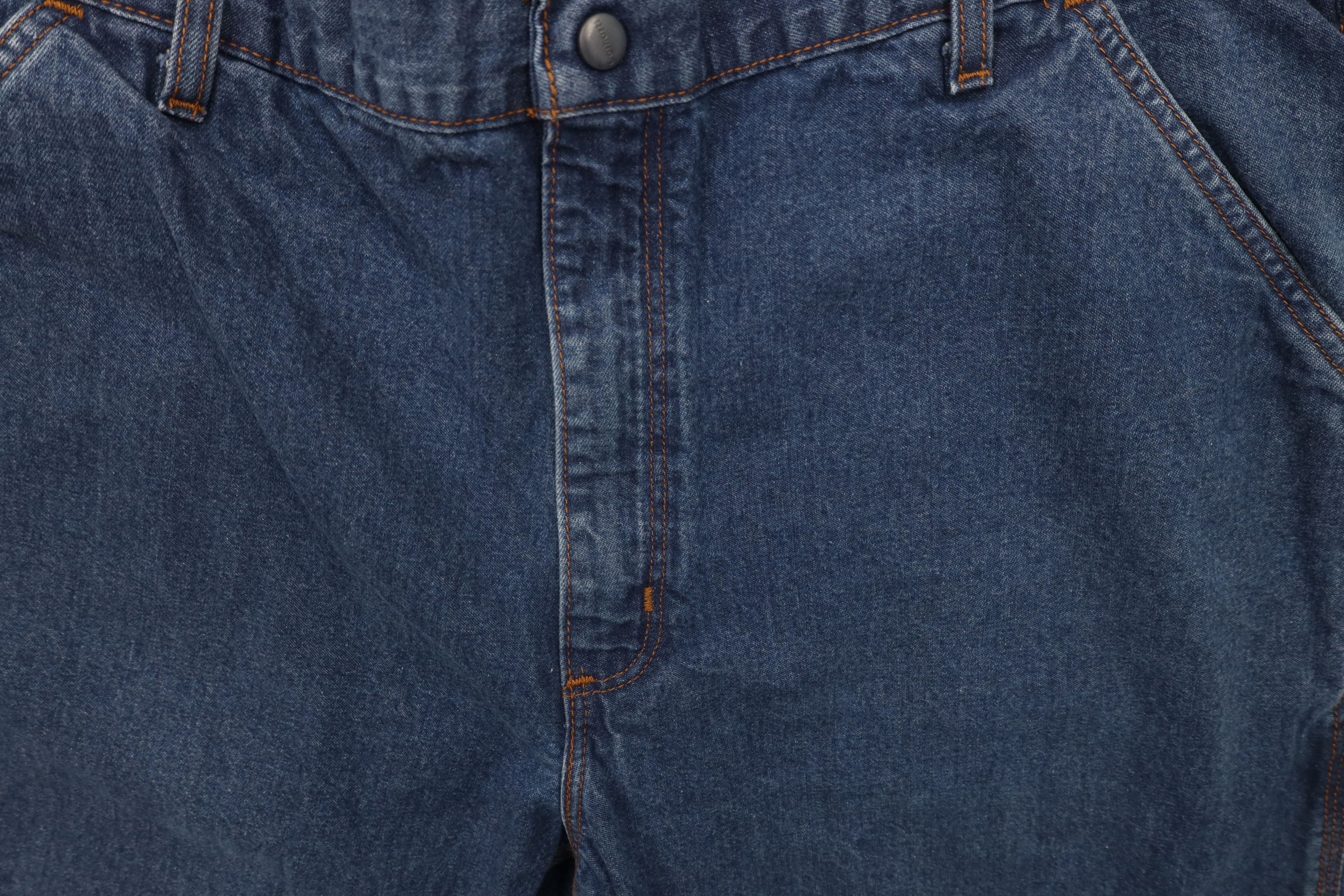 Carhartt × Vintage Vintage Y2K Carhartt FR Wide Leg Dungaree Jeans Blue Size US 38 / EU 54 - 6 Thumbnail