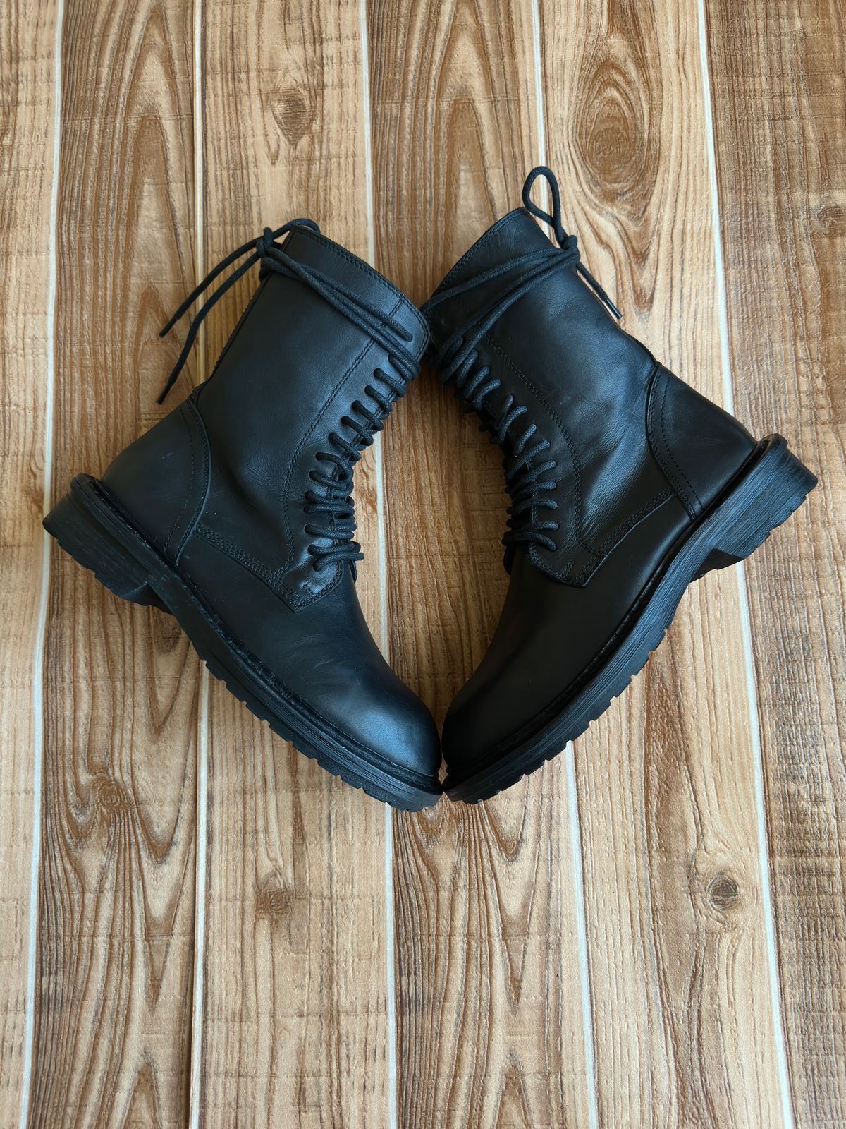 Ann Demeulemeester Ann Demeulemeester Lace Up Combat Leather Boots Size US 5 / IT 35 - 4 Thumbnail