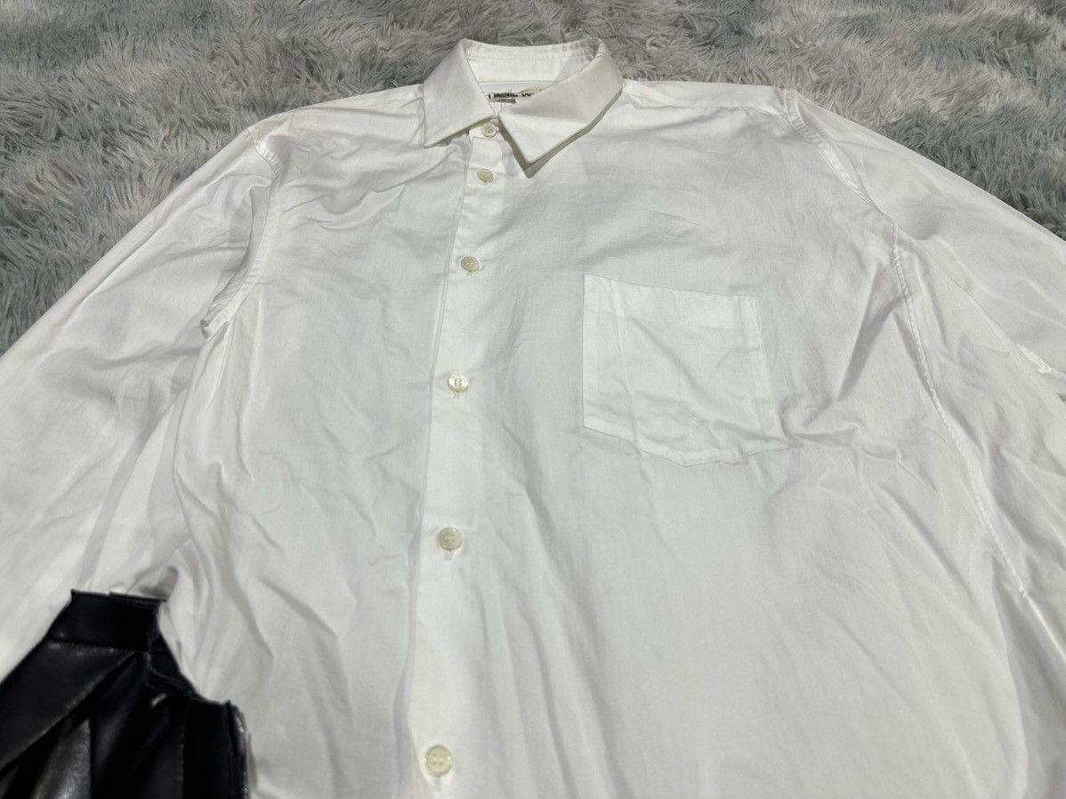 Comme des Garcons 🔥Aw24 Comme Des Garcons Asymmetric Faux Leather Frill Shirt Size US S / EU 44-46 / 1 - 7 Thumbnail