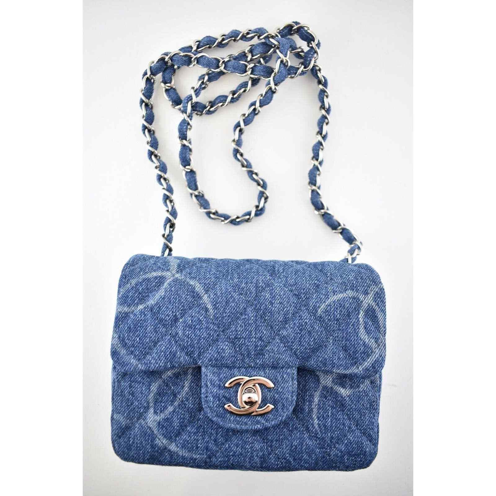 Chanel Chanel Mini Square Quilted Silver Chain Crossbody Bag Size ONE SIZE - 4 Thumbnail