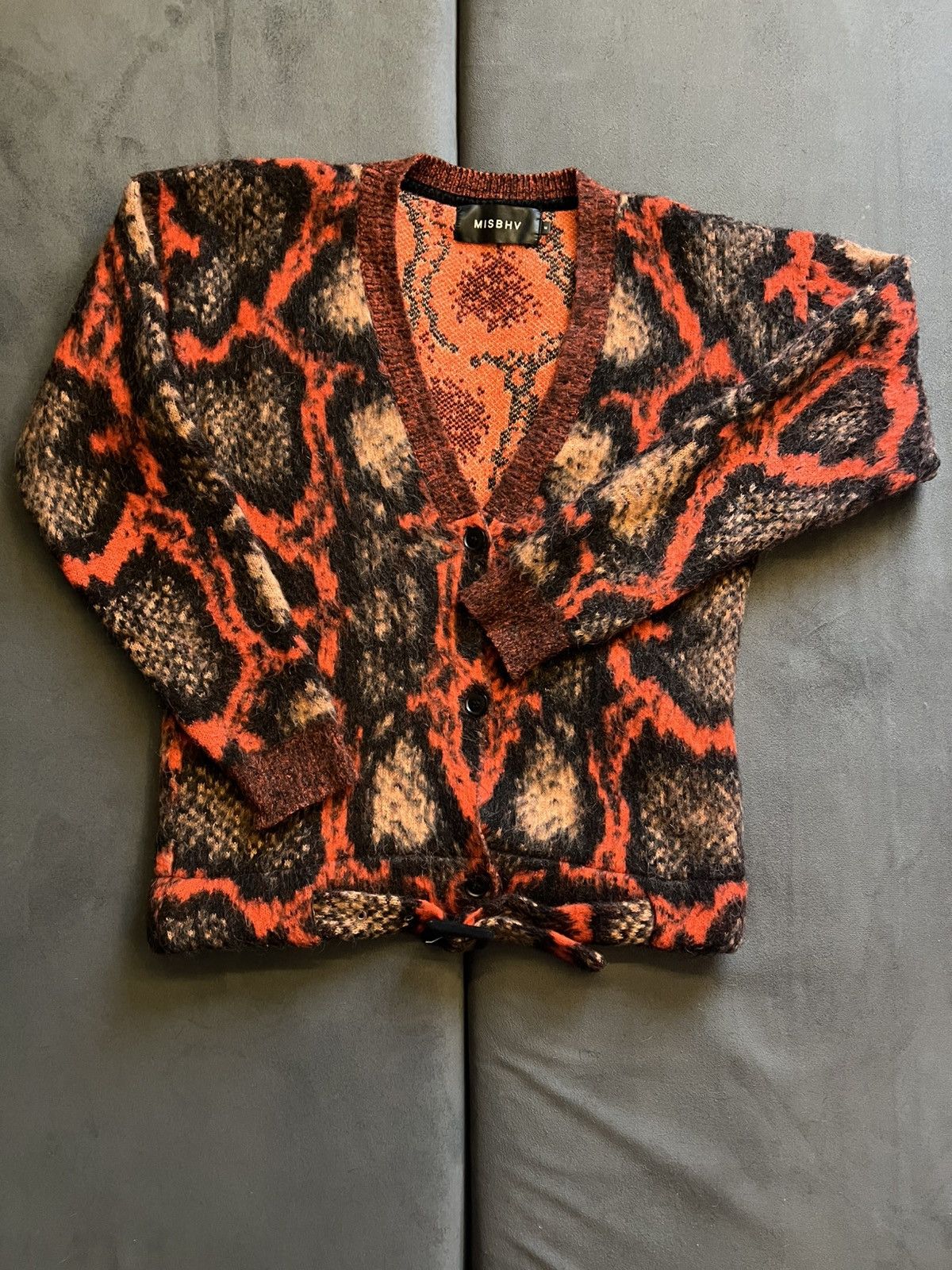 Misbhv MISBHV snake print belted cardigan Size US M / EU 48-50 / 2 - 1 Thumbnail