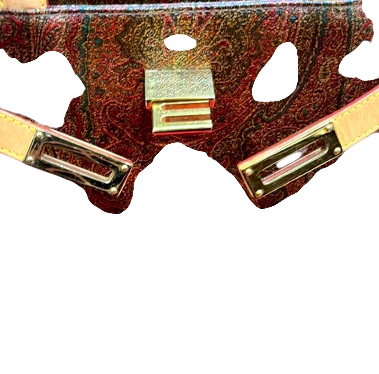 Etro Etro classic wine paisley Kelly should bag Golden E motif Size ONE SIZE - 8 Thumbnail