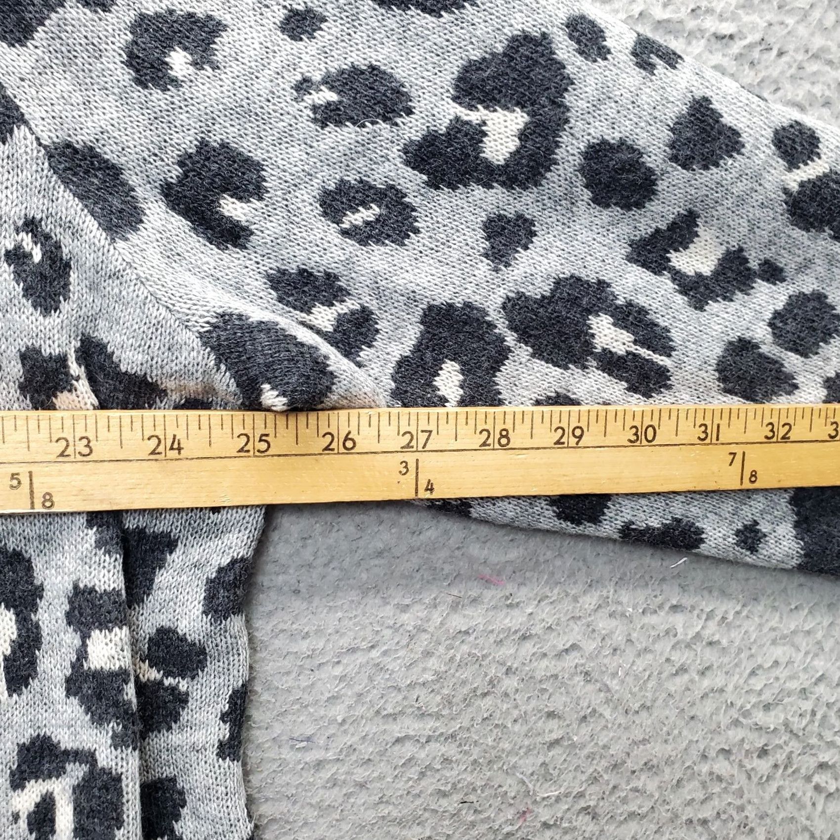 Loft LOFT Cardigan Womens XXL Multi Leopard Print Viscose Wool Blend Knit Open Front Size XXL / US 16-18 / IT 52-54 - 5 Thumbnail