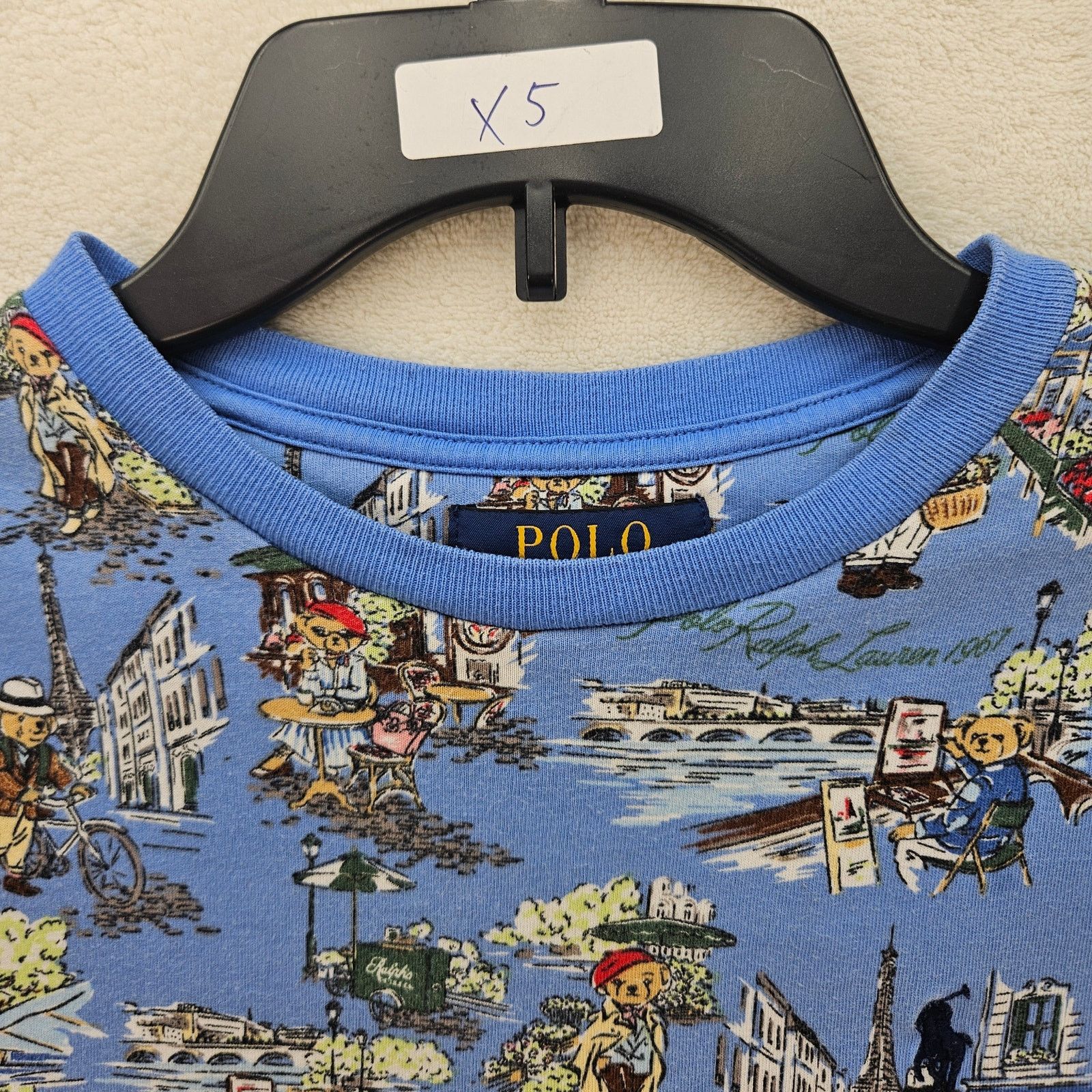 Polo Ralph Lauren POLO RALPH LAUREN BOYS MEDIUM(10-12) BLUE GRAPHICS TSHIRT Size US M / EU 48-50 / 2 - 2 Thumbnail