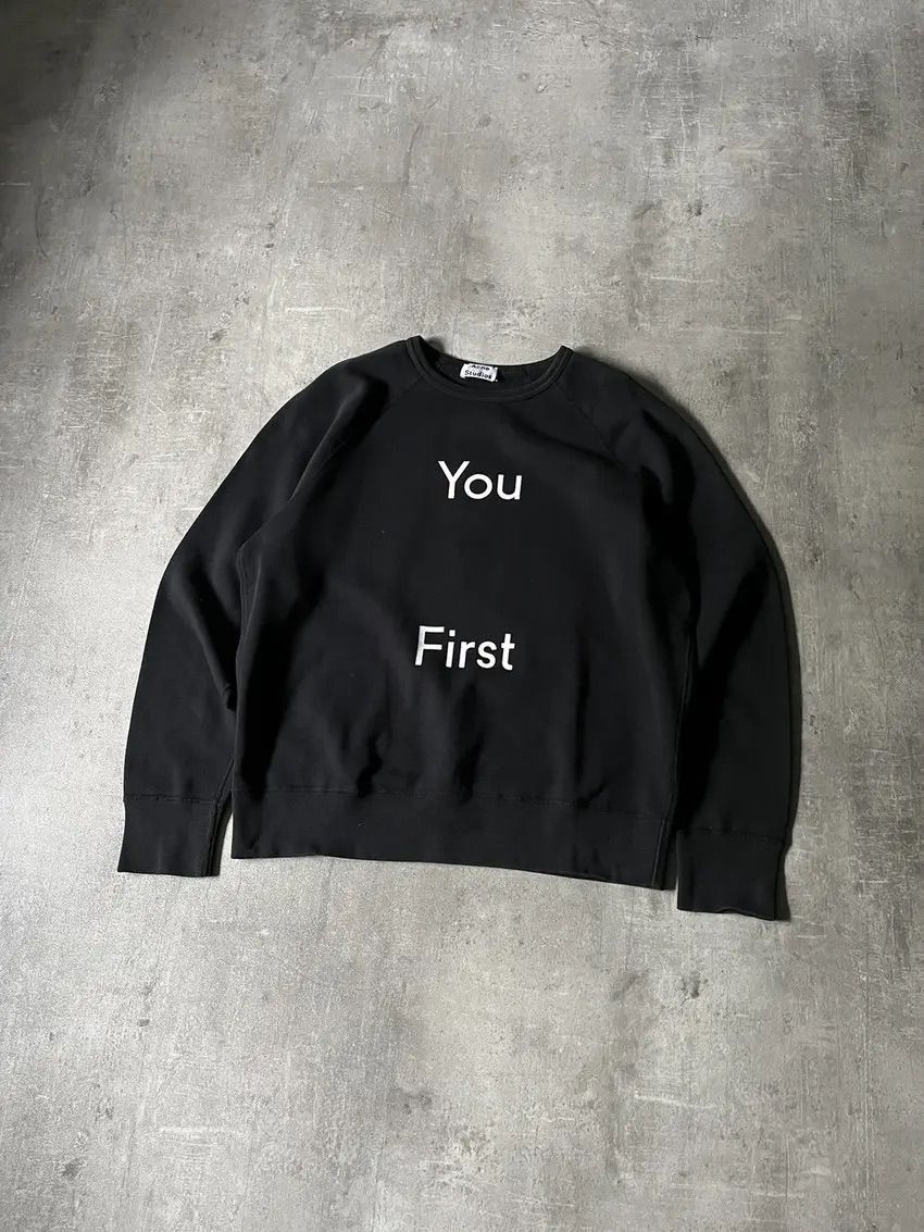 Acne Studios Acne Studios You First black sweatshirt Size US M / EU 48-50 / 2 - 1 Thumbnail