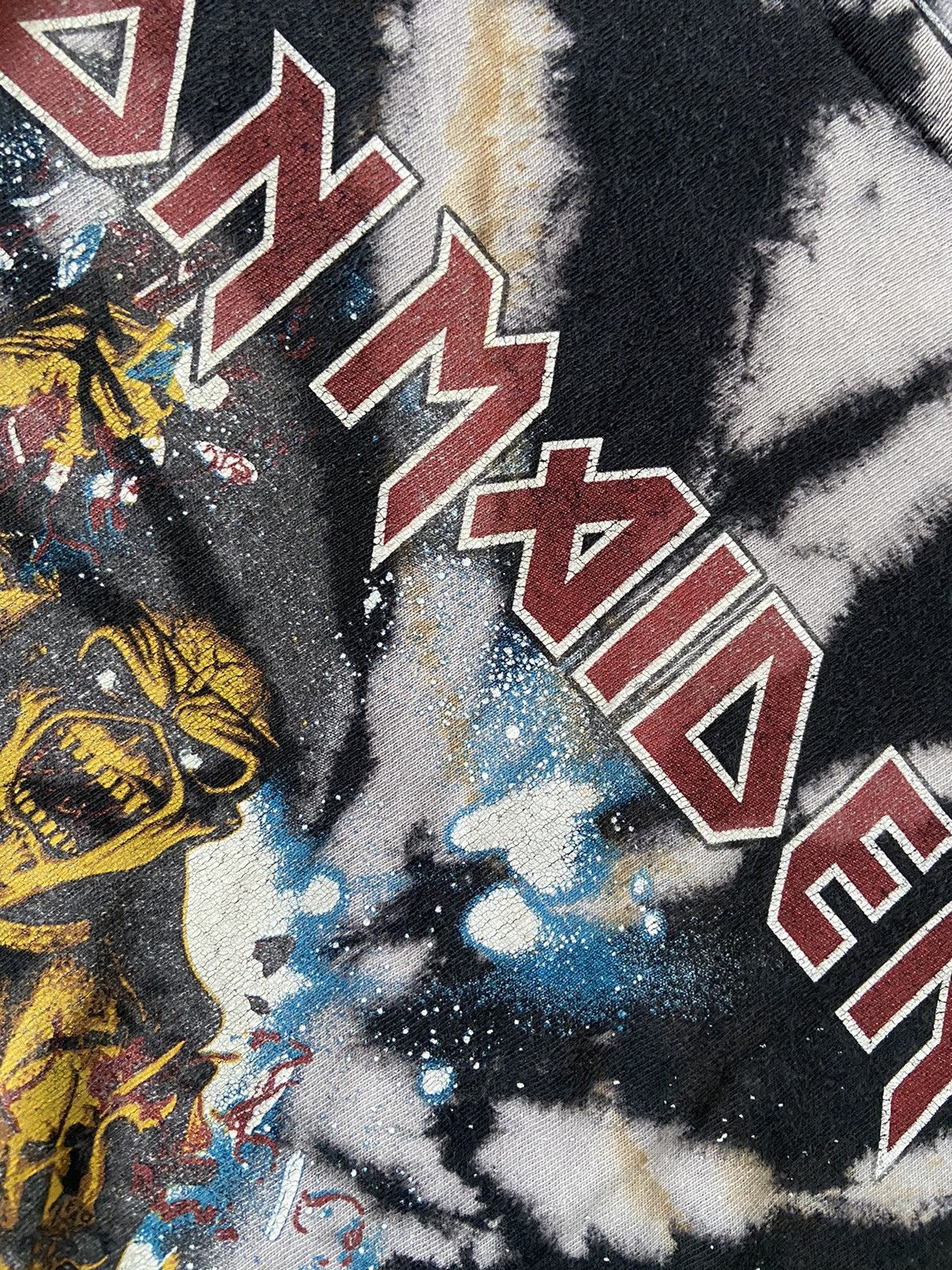 Band Tees × Vintage GLOBAL IRON MAIDEN TYE DYE Size US XL / EU 56 / 4 - 5 Thumbnail
