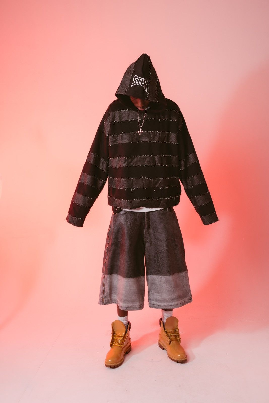 Vale Denim Distressed Hoodie Size US XS / EU 42 / 0 - 2 Thumbnail