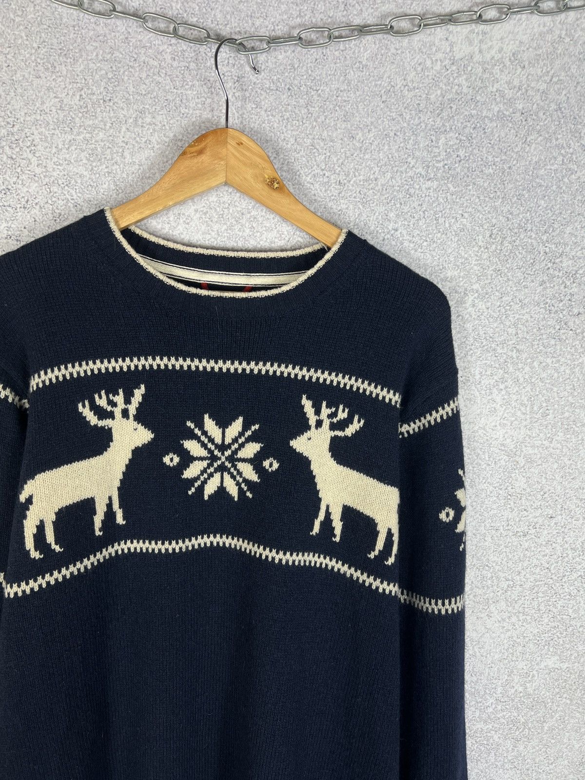 Gant Vintage Gant Animals Pattern Lambswool Knitted Sweater Size US L / EU 52-54 / 3 - 2 Thumbnail