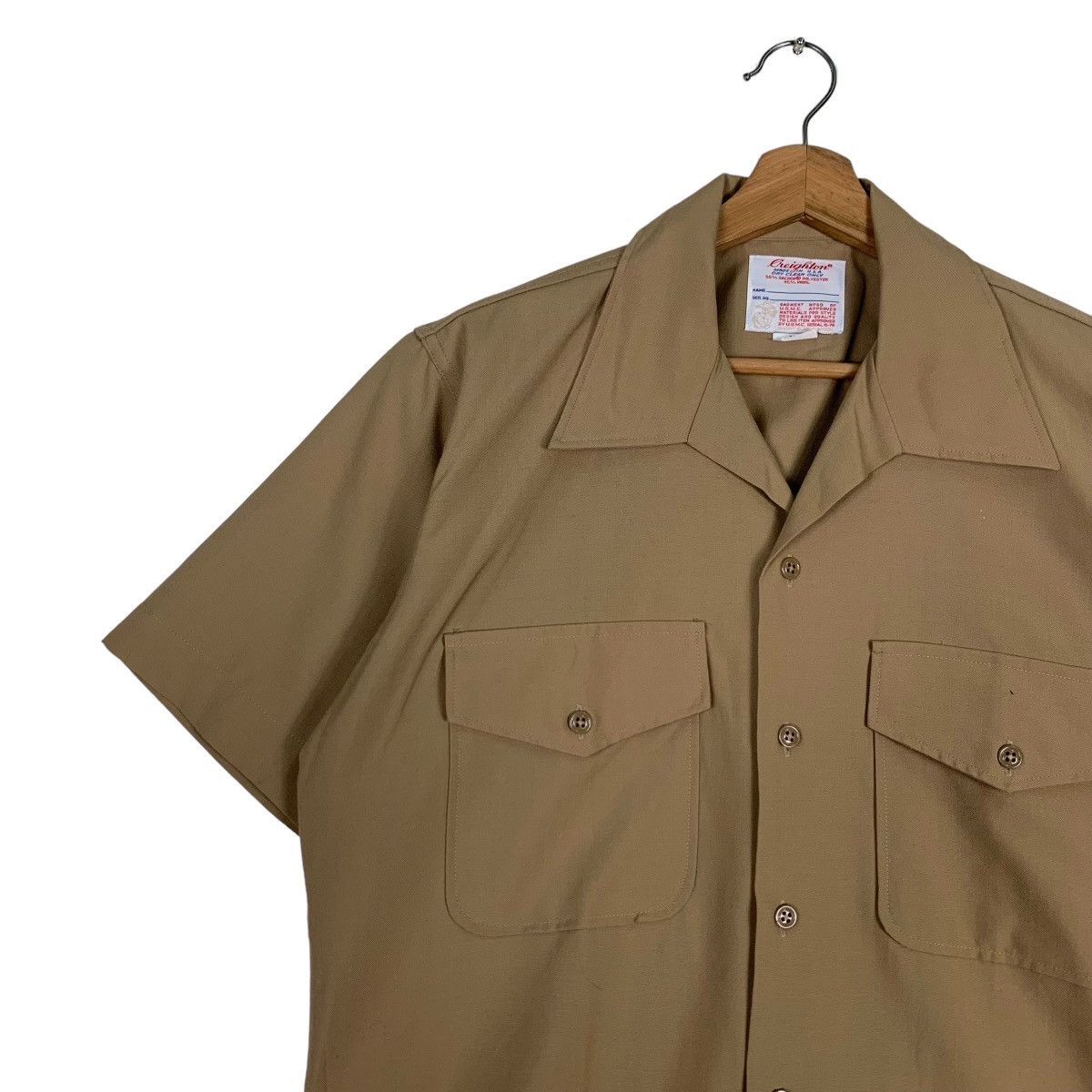 Other GREIGHTON Made In Usa Dacron Wool Work Shirt #0548-C25 Size US M / EU 48-50 / 2 - 6 Thumbnail