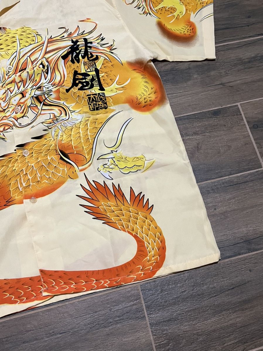 Ed Hardy × Japanese Brand × Vintage Ed Hardy Style Dragon Tiger Button Up Short Sleeve Shirt Size US XL / EU 56 / 4 - 3 Thumbnail