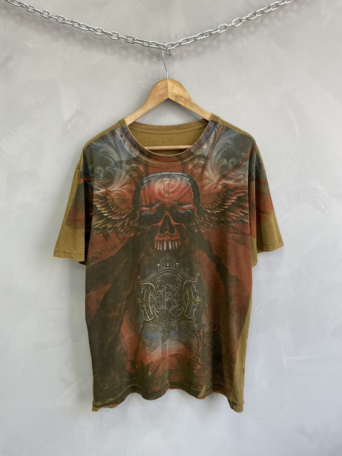 Affliction Hype Affliction style skull grunde opium t shirt Size US L / EU 52-54 / 3 - 1 Thumbnail