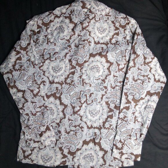 Sears Vintage Sears Kings Road MCM Paisley Polyester Disco Shirt Size US L / EU 52-54 / 3 - 5 Thumbnail