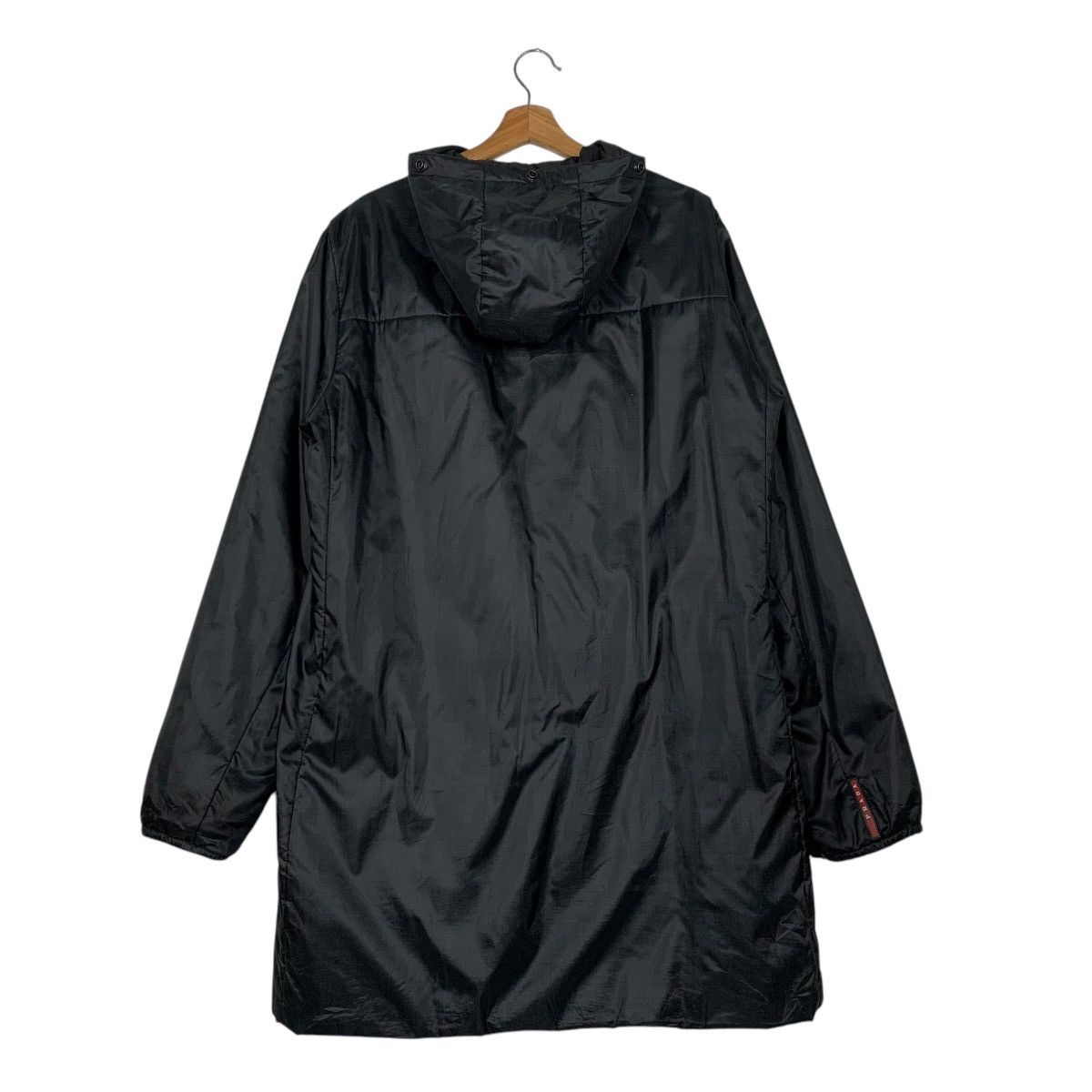 Prada Vintage Prada Hooded Nylon Long Jacket Size US L / EU 52-54 / 3 - 6 Thumbnail