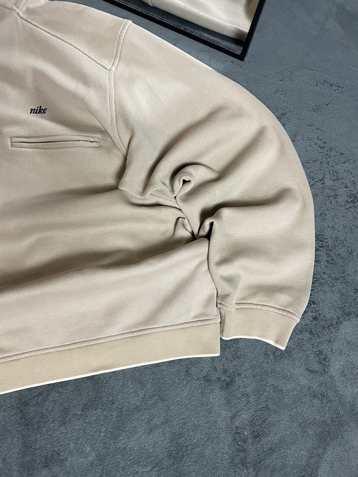 Nike × Vintage 90s Nike Vintage 1/3 Zip Pullover Sweatshirt Oversize Size US XL / EU 56 / 4 - 5 Thumbnail