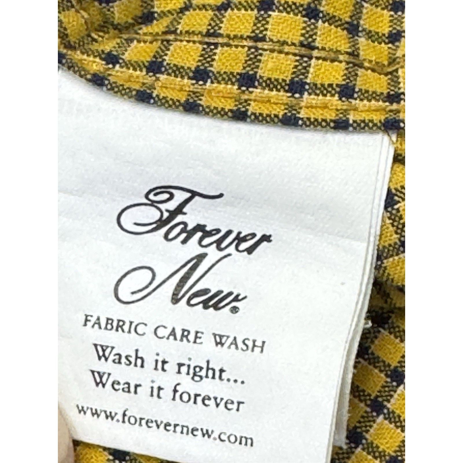 Haggar HAGGAR FOREVERNEW Men's Long Sleeve Shirt XL Gold Blue Plaid Size US XL / EU 56 / 4 - 6 Thumbnail