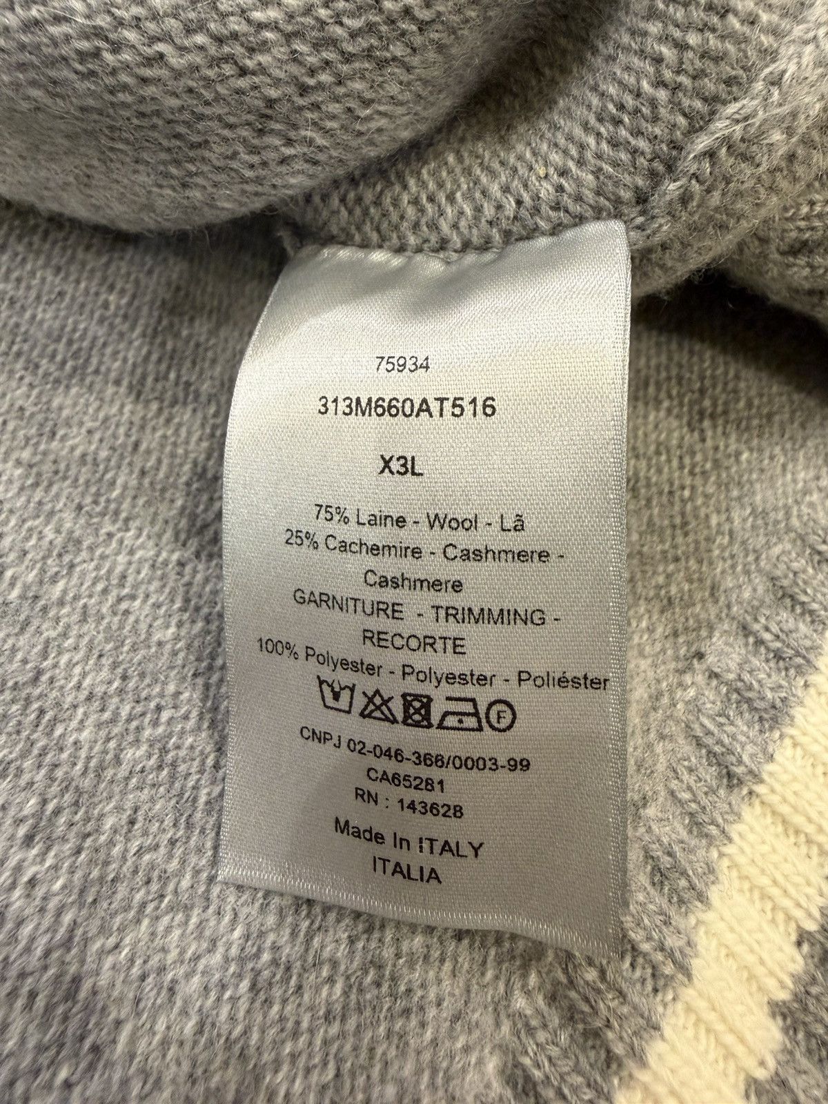 Dior × ERL Dior ERL Cashmere Sweater Size US XXL / EU 58 / 5 - 4 Thumbnail