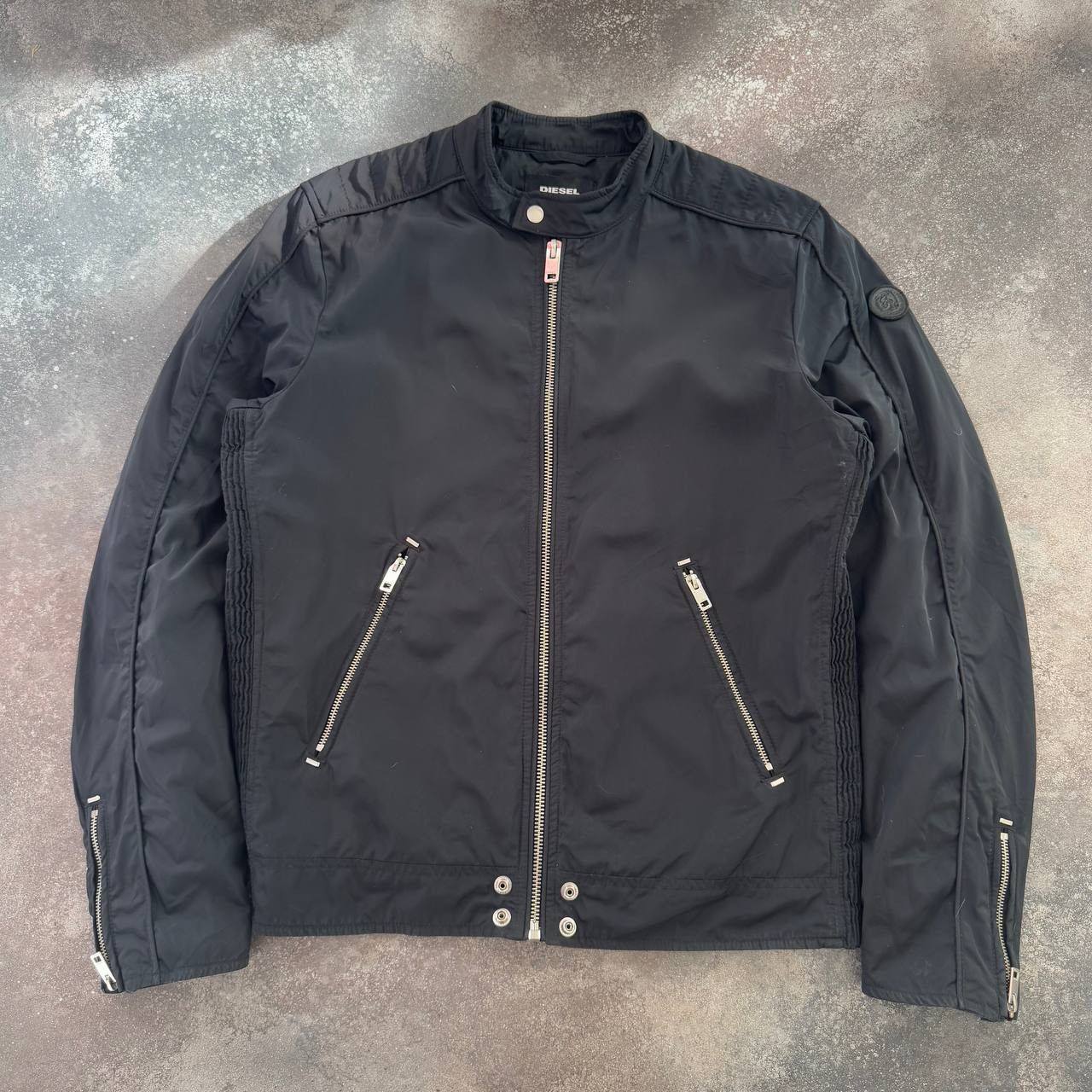 Diesel Diesel Zip Details Biker Bomber Jacket Size US L / EU 52-54 / 3 - 5 Thumbnail